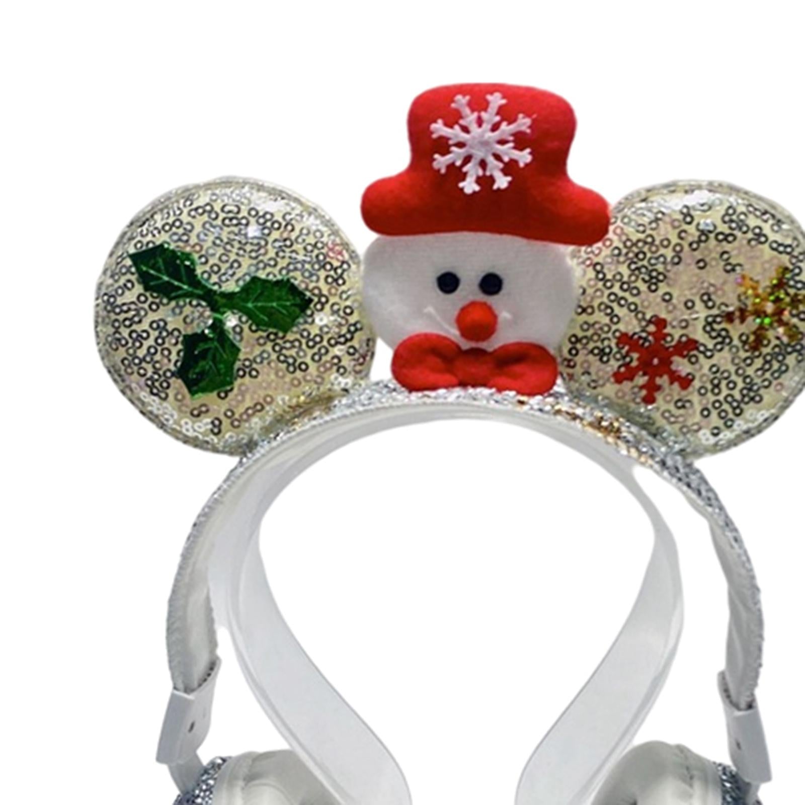 Wired Snowman Headset HiFi with Mic for Gaming Laptops Kids Adults White