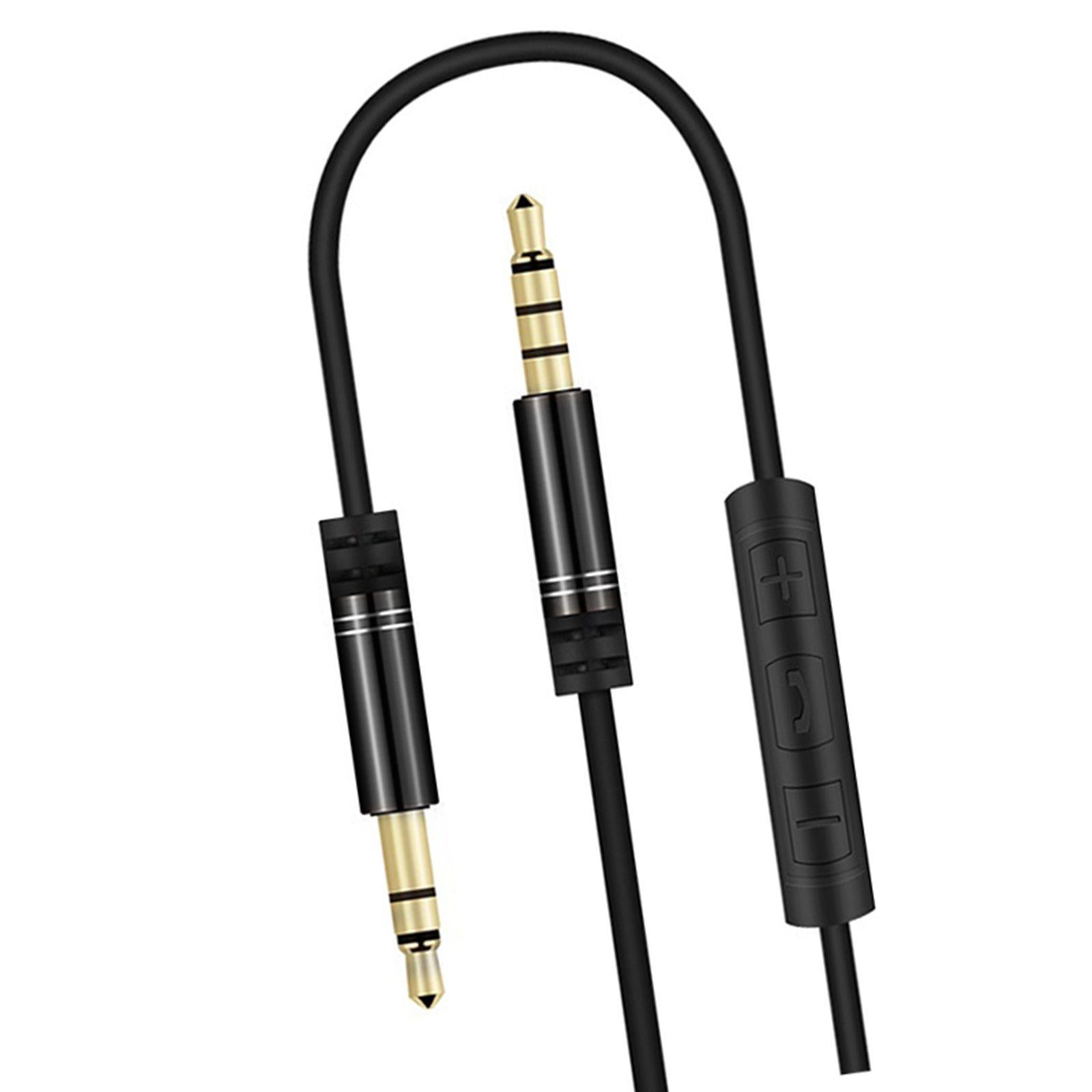 AUX Cable Headset Splitter Extender for Digital Product Black