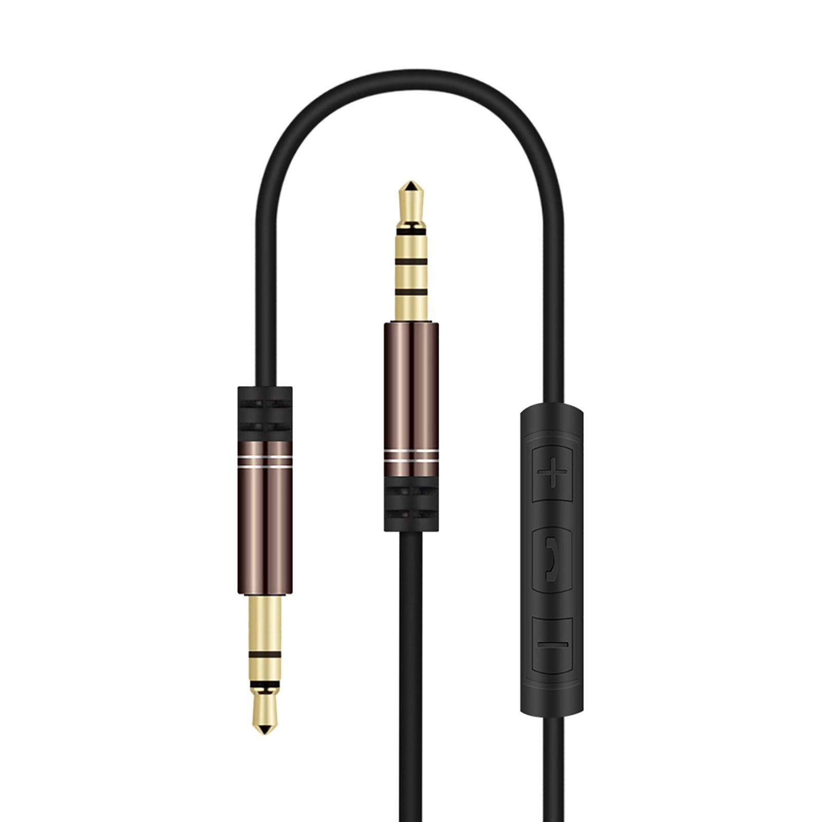 AUX Cable Headset Splitter Extender for Digital Product Brown