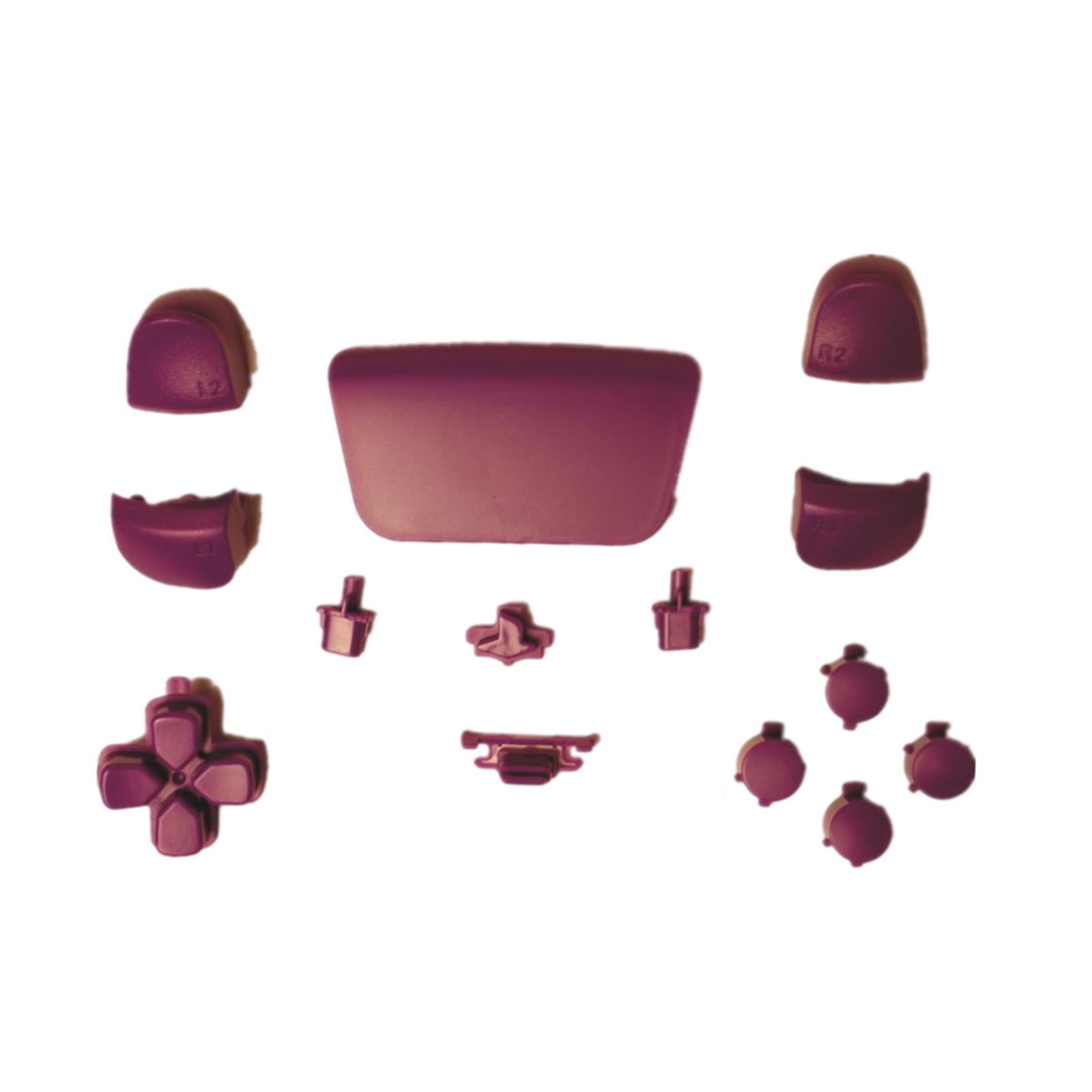 16Pcs Premium Button Kit Anti-Slip Accessories Durable Replacement for PS5 purple