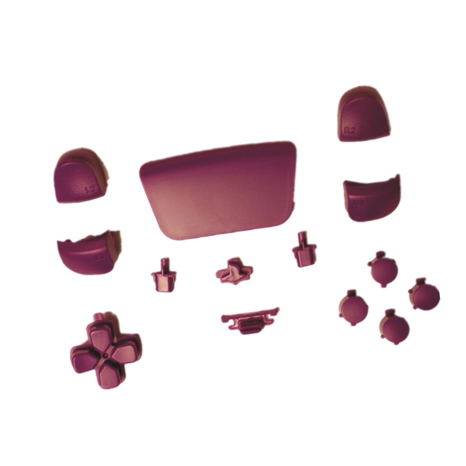 16Pcs Premium Button Kit Anti-Slip Accessories Durable Replacement for PS5 purple
