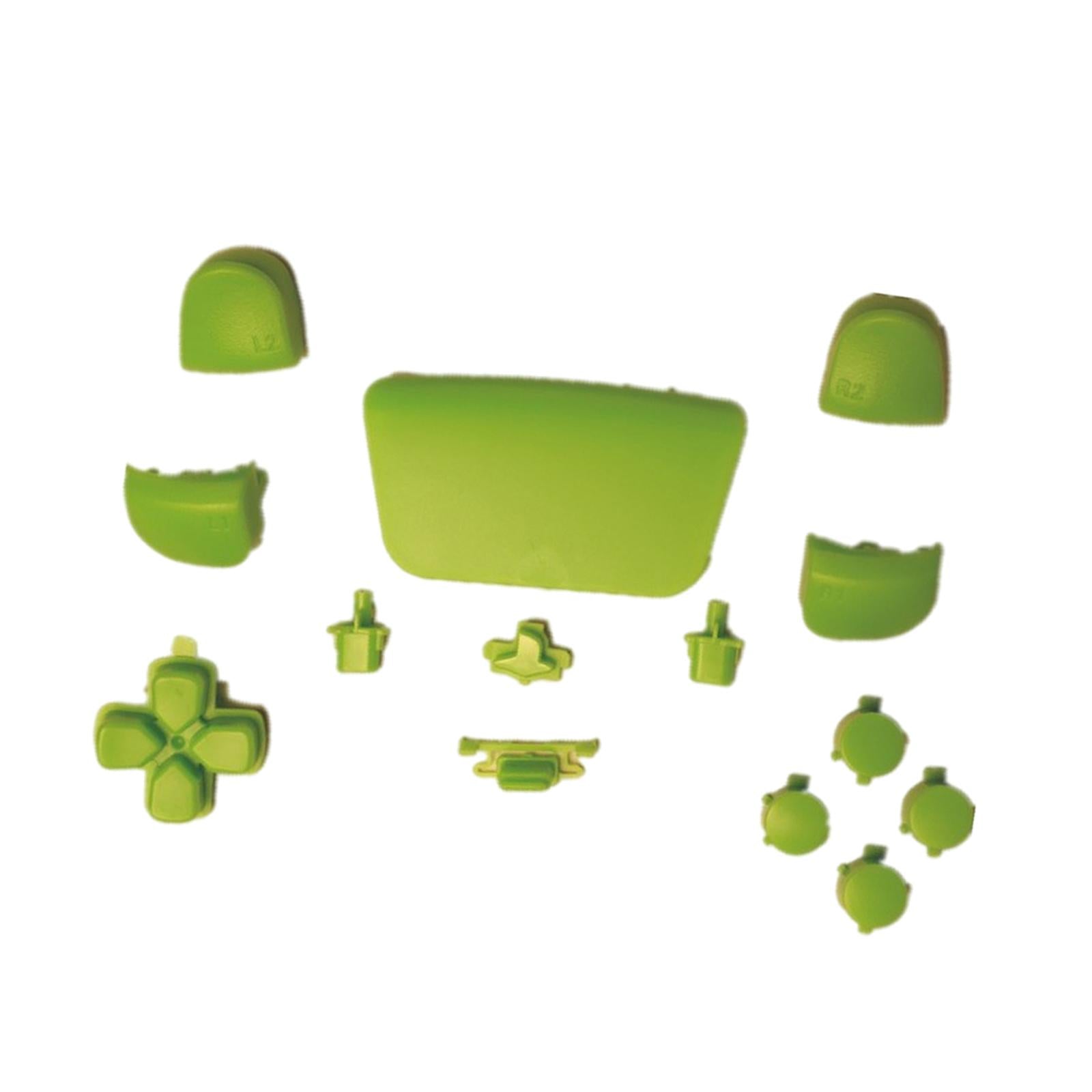 16Pcs Premium Button Kit Anti-Slip Accessories Durable Replacement for PS5 green