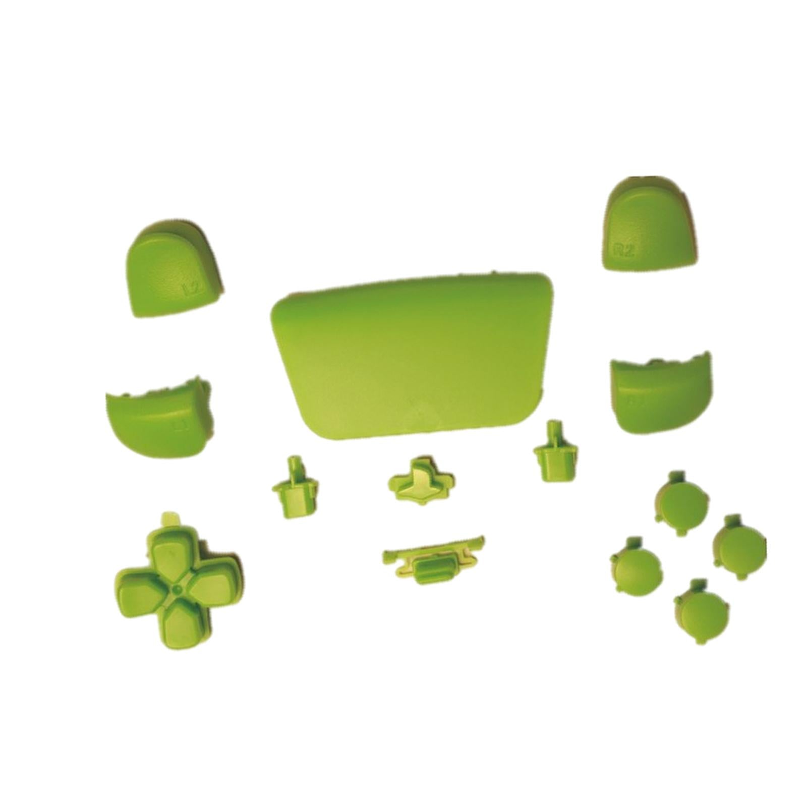 16Pcs Premium Button Kit Anti-Slip Accessories Durable Replacement for PS5 green