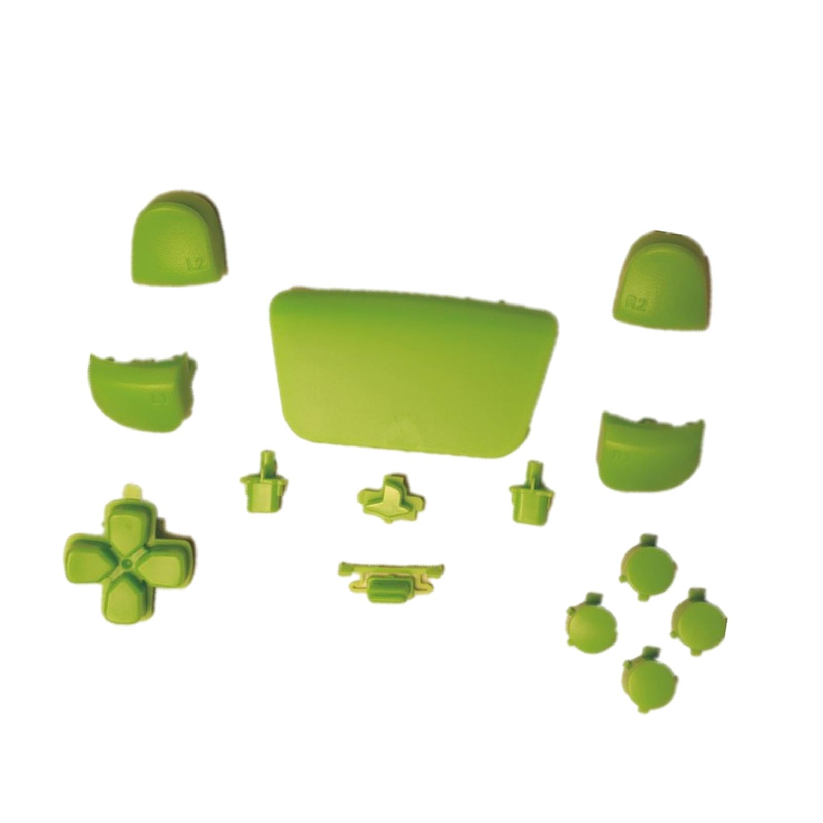 16Pcs Premium Button Kit Anti-Slip Accessories Durable Replacement for PS5 green