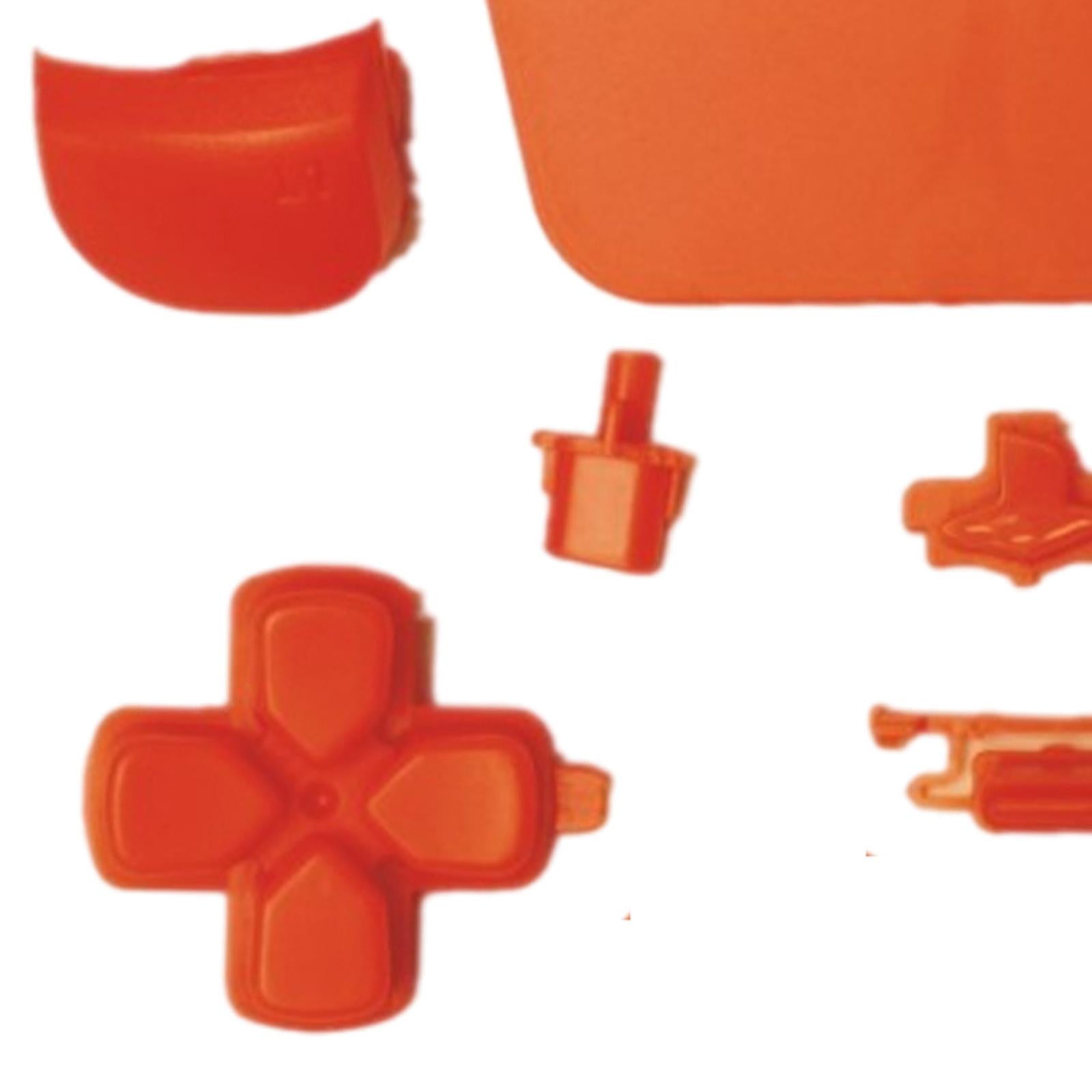 16Pcs Premium Button Kit Anti-Slip Accessories Durable Replacement for PS5 orange