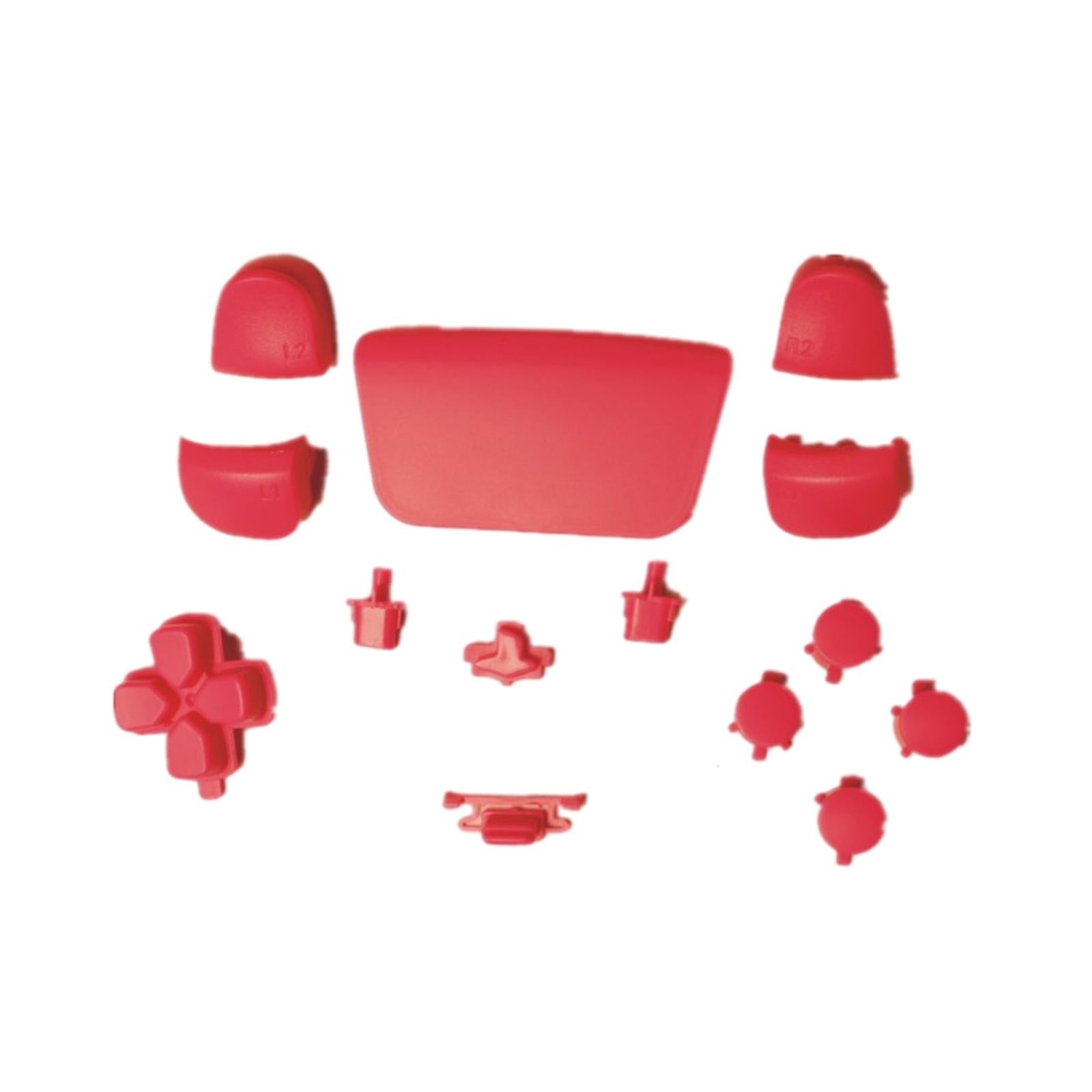 16Pcs Premium Button Kit Anti-Slip Accessories Durable Replacement for PS5 rose red