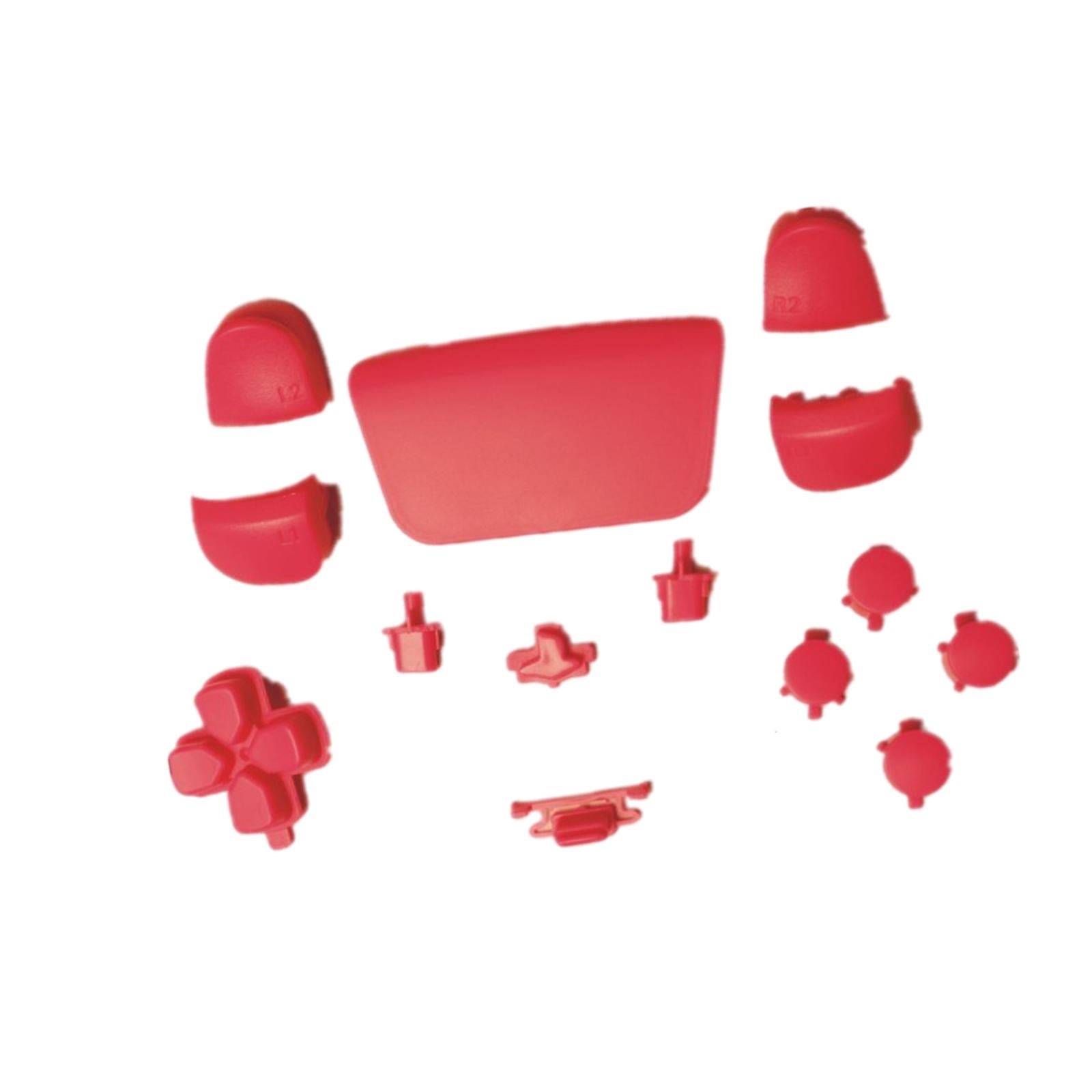 16Pcs Premium Button Kit Anti-Slip Accessories Durable Replacement for PS5 rose red
