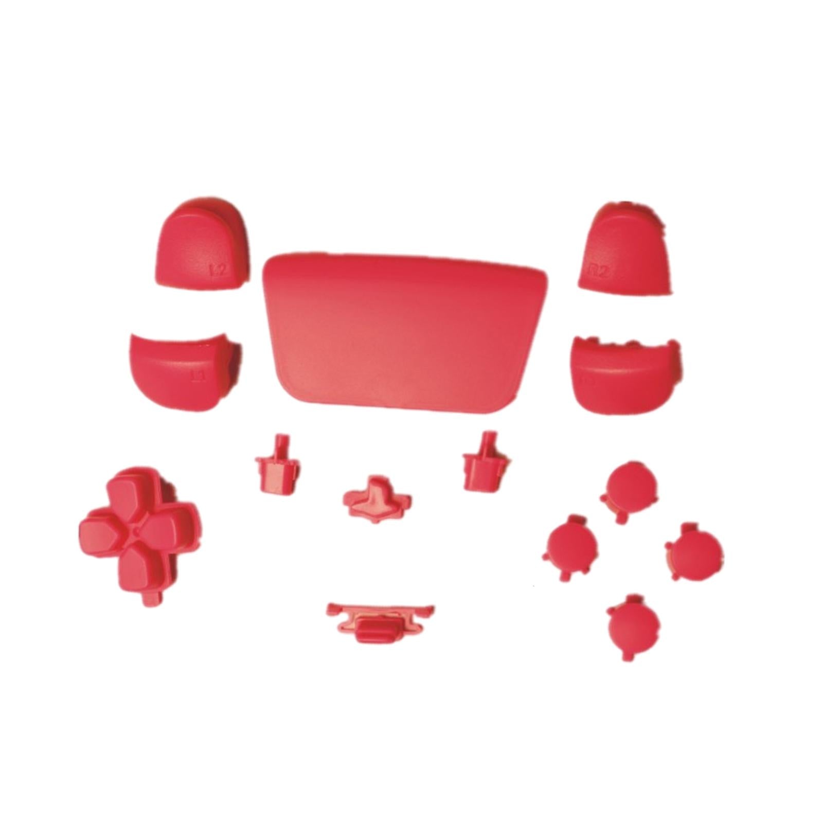 16Pcs Premium Button Kit Anti-Slip Accessories Durable Replacement for PS5 rose red