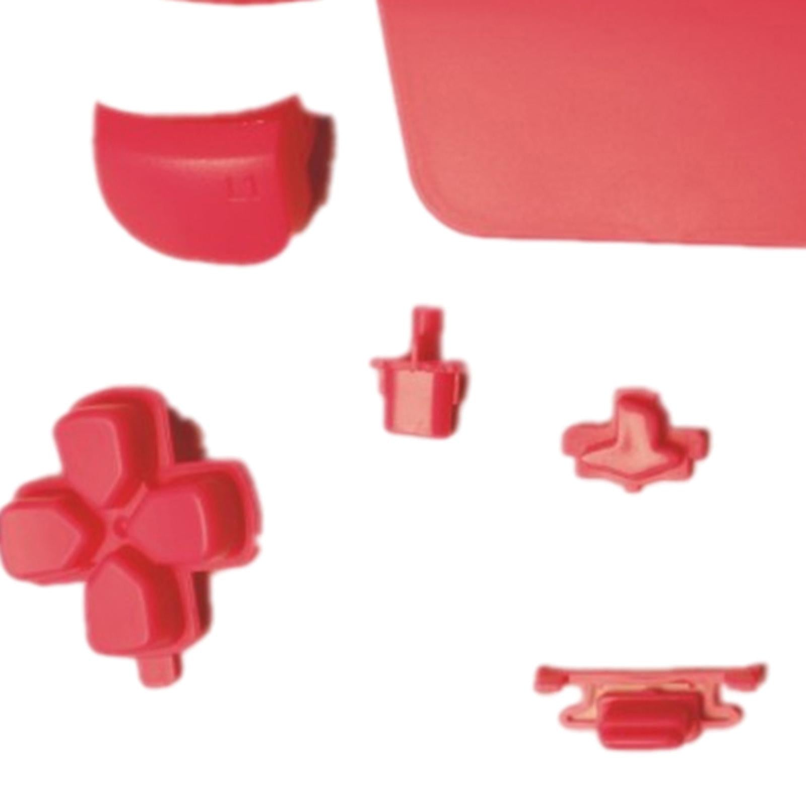 16Pcs Premium Button Kit Anti-Slip Accessories Durable Replacement for PS5 rose red