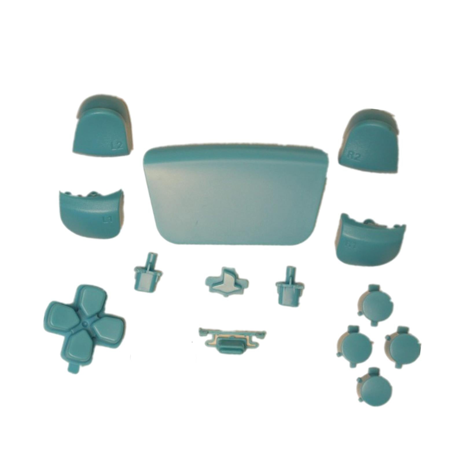 16Pcs Premium Button Kit Anti-Slip Accessories Durable Replacement for PS5 light blue