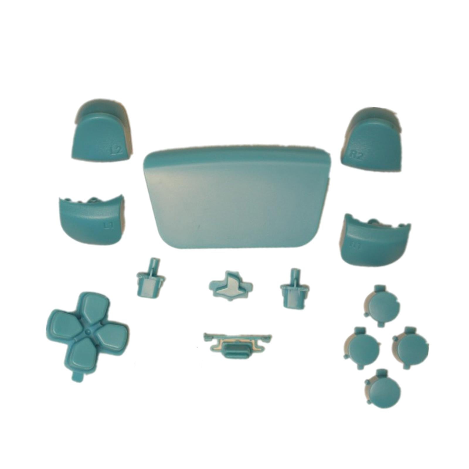 16Pcs Premium Button Kit Anti-Slip Accessories Durable Replacement for PS5 light blue
