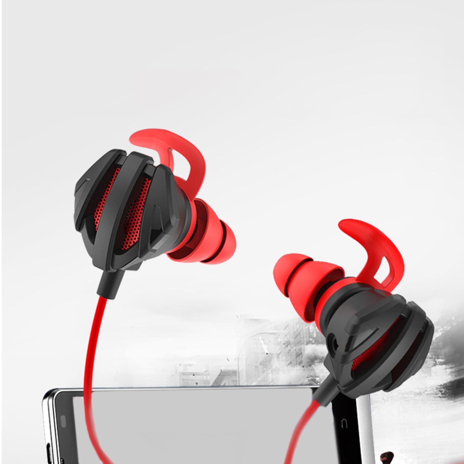 Gaming in Ear Headset Deep Bass for Laptop Games Mobile & PC G6 Black Green