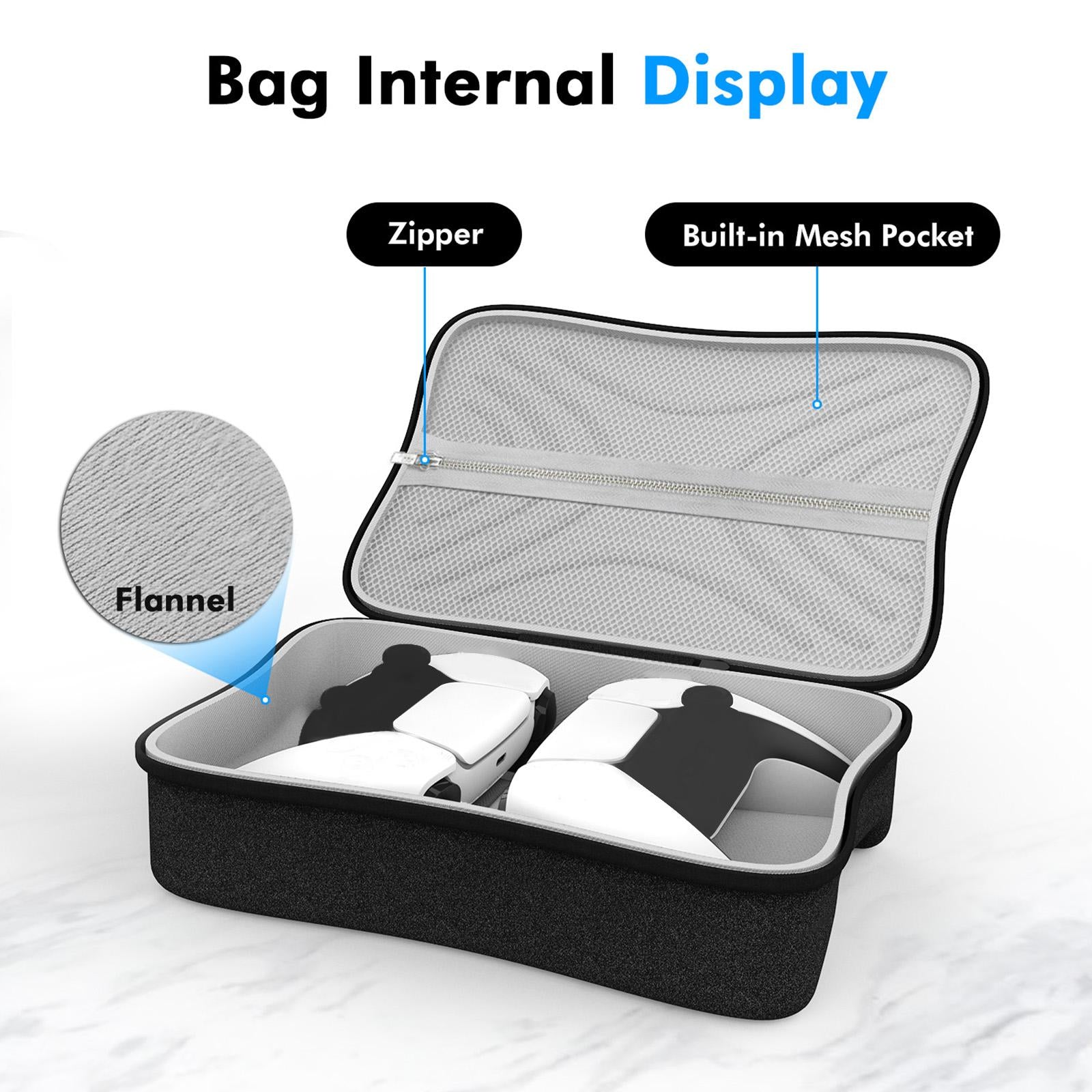Controller Case EVA Hard Storage Bag for PS5 for PS4 Travel Home Storage