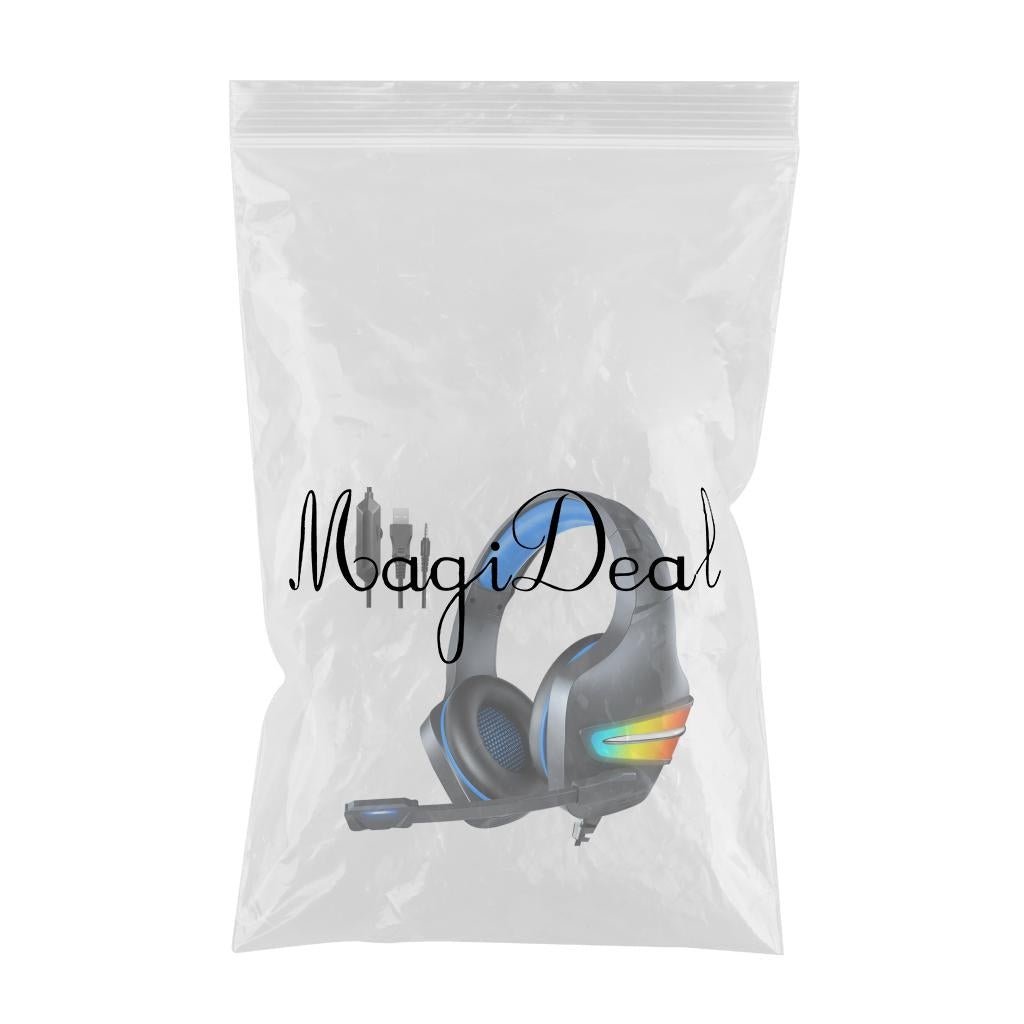 Gaming Headset Stereo Comfortable Over-Ear for Laptop Competition Movie Dark Blue
