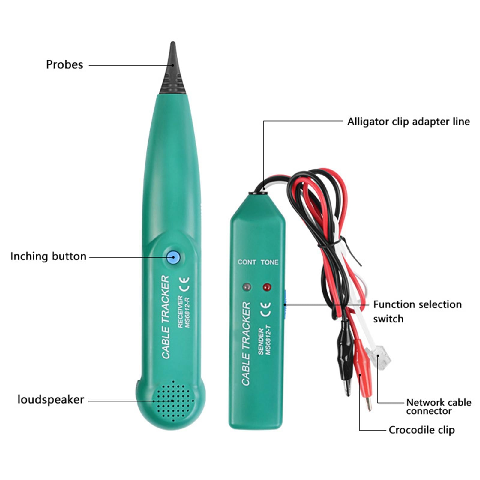 Cable Tracker Repair Tool Range 100 Hz-300 KHz Telephone Wire for Cat5 Cat6