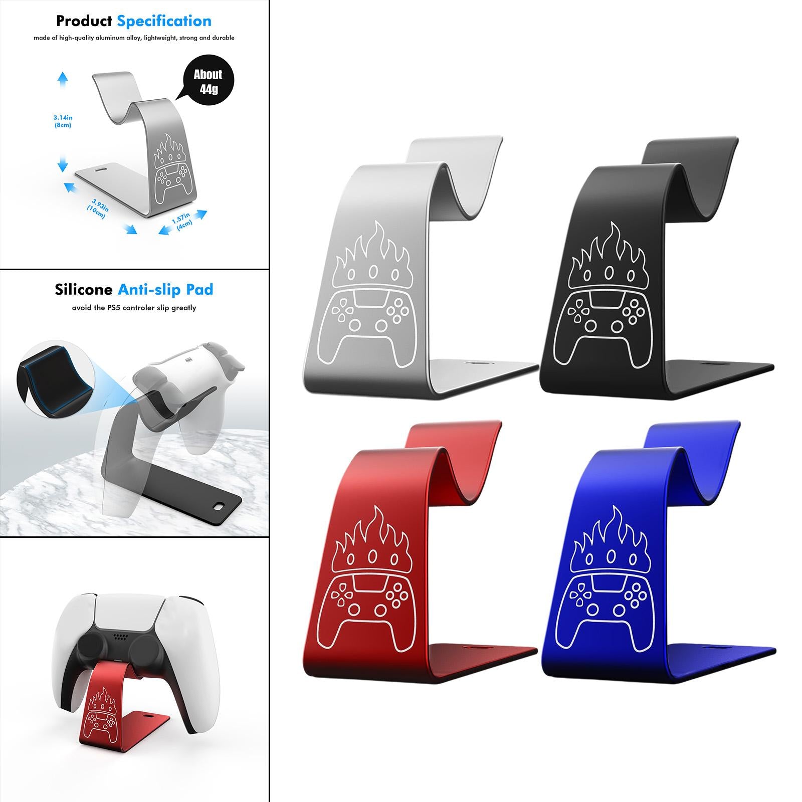 Game Controller Holder Controller Stand Holder for PS5 Controller Blue