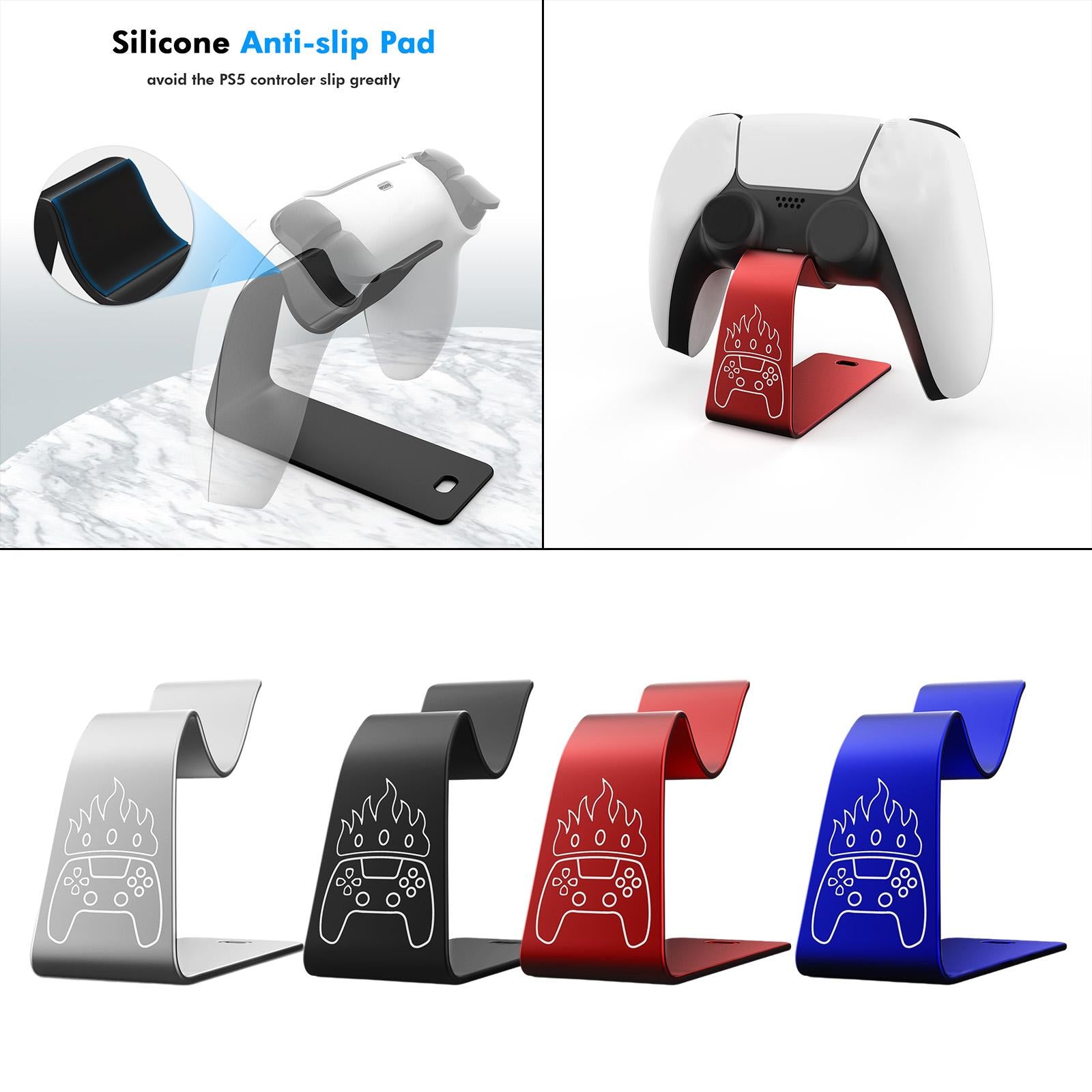 Game Controller Holder Controller Stand Holder for PS5 Controller Blue