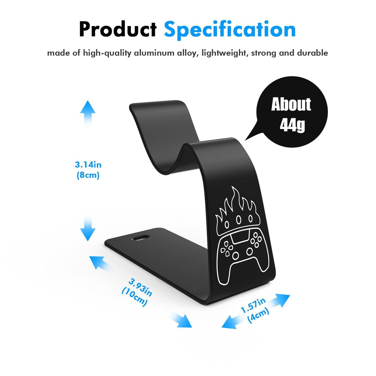Game Controller Holder Controller Stand Holder for PS5 Controller Black