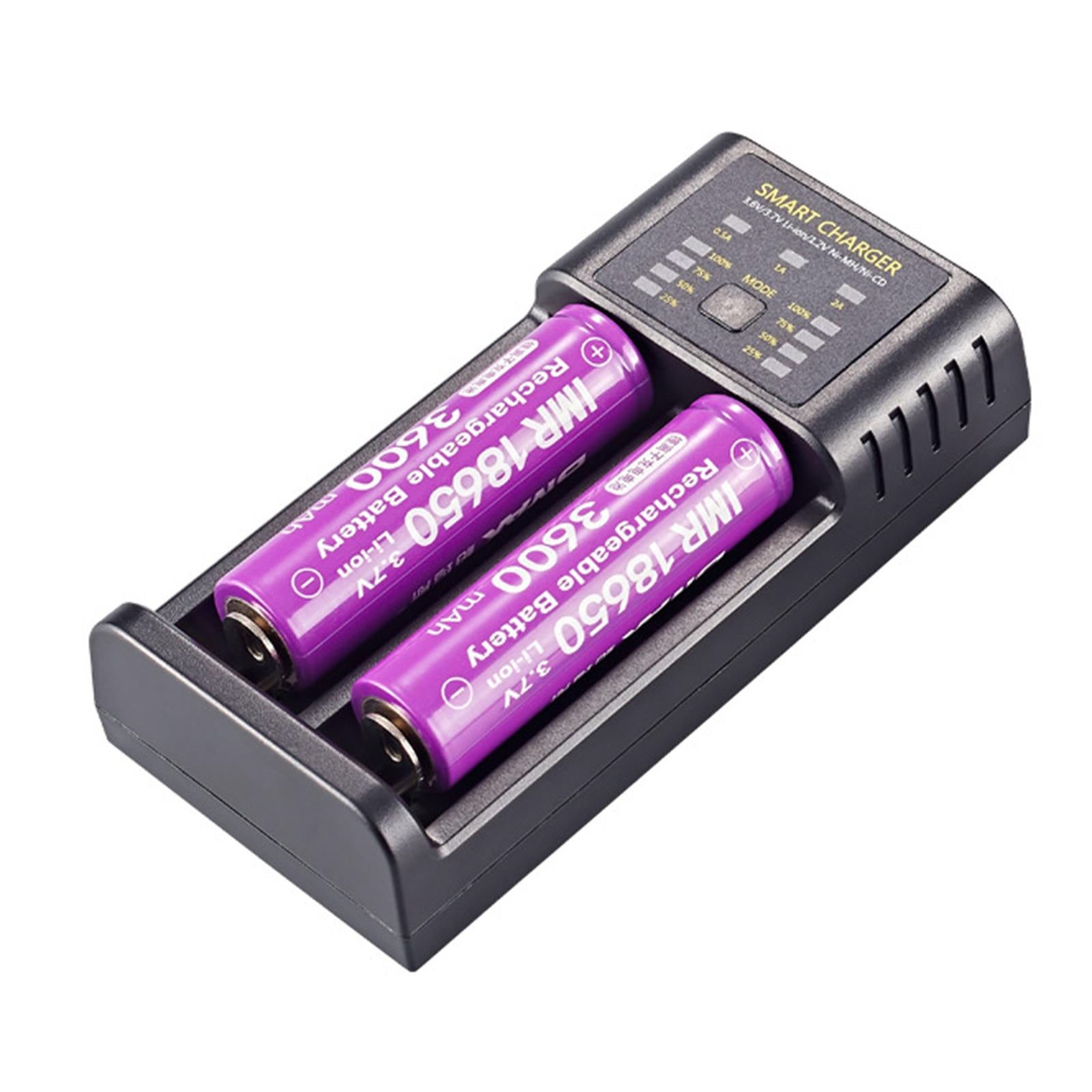 Dual Slot Smart Battery USB Charger for LI-Ion/Imr Ncr 25500 26650 Inr
