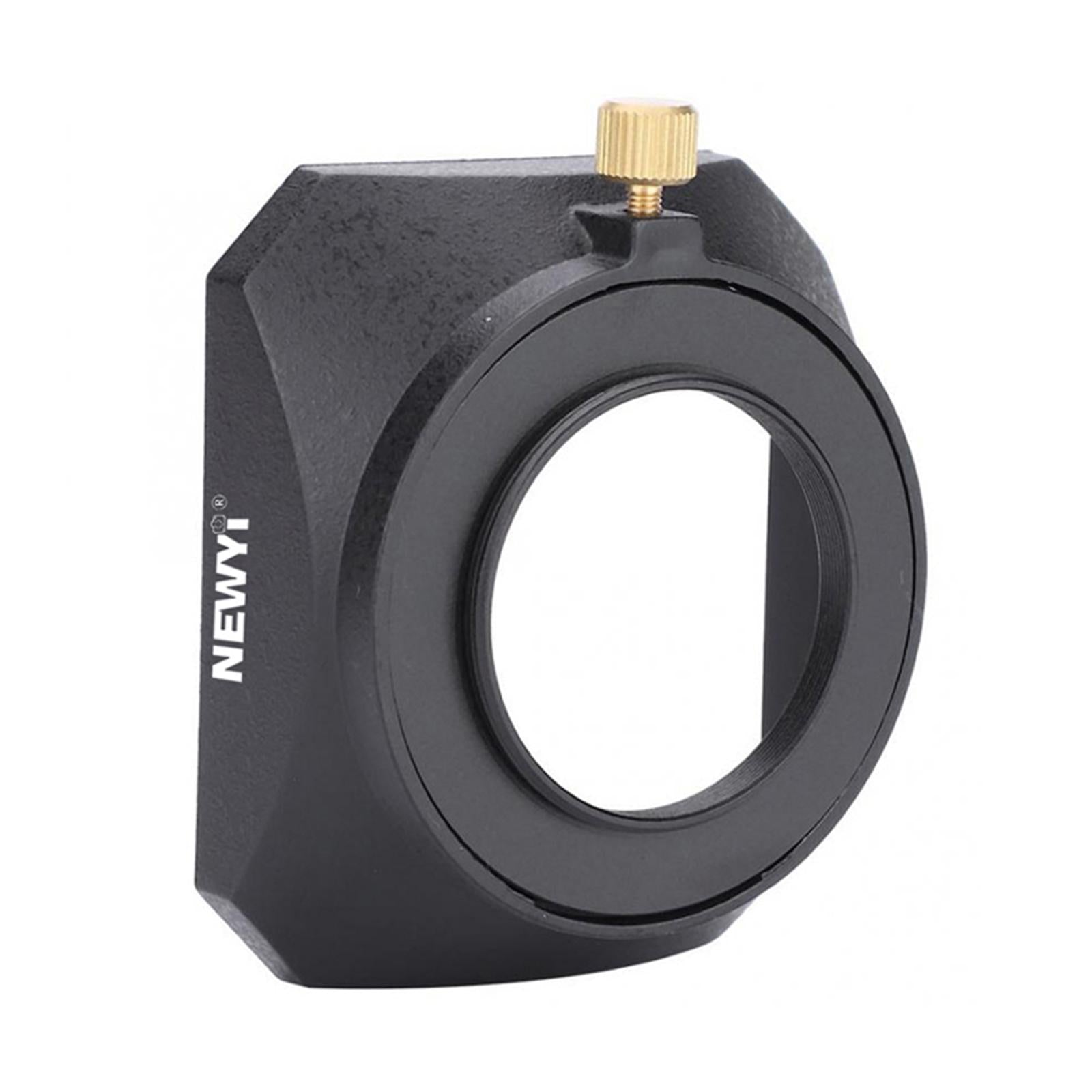 Square Lens Hood Shade with Screw Mount for DSLR Mirrorless Camera 55mm