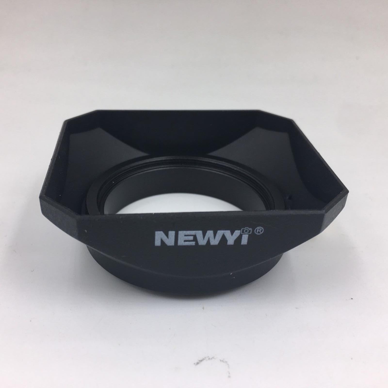 Square Lens Hood Shade with Screw Mount for DSLR Mirrorless Camera 58mm