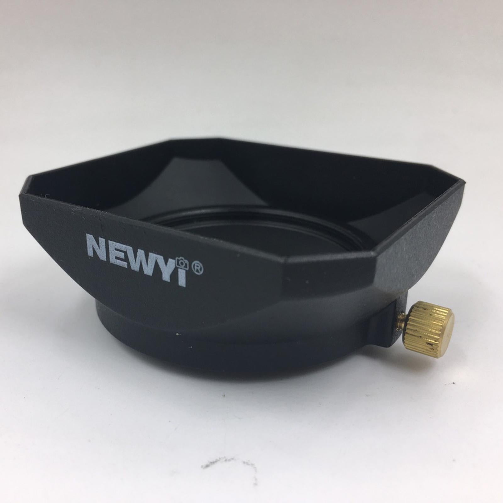 Square Lens Hood Shade with Screw Mount for DSLR Mirrorless Camera 58mm