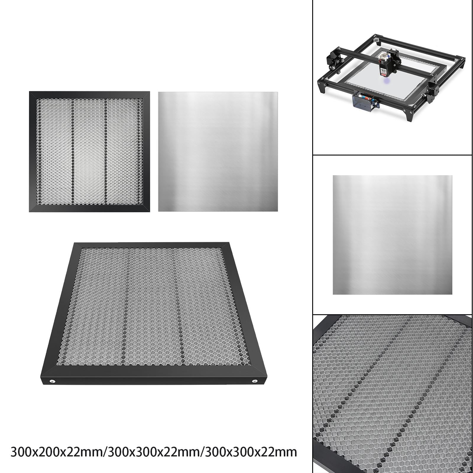 Honeycomb Plate for Laser Engrave Machine 11.81x7.87x0.87inch without plate
