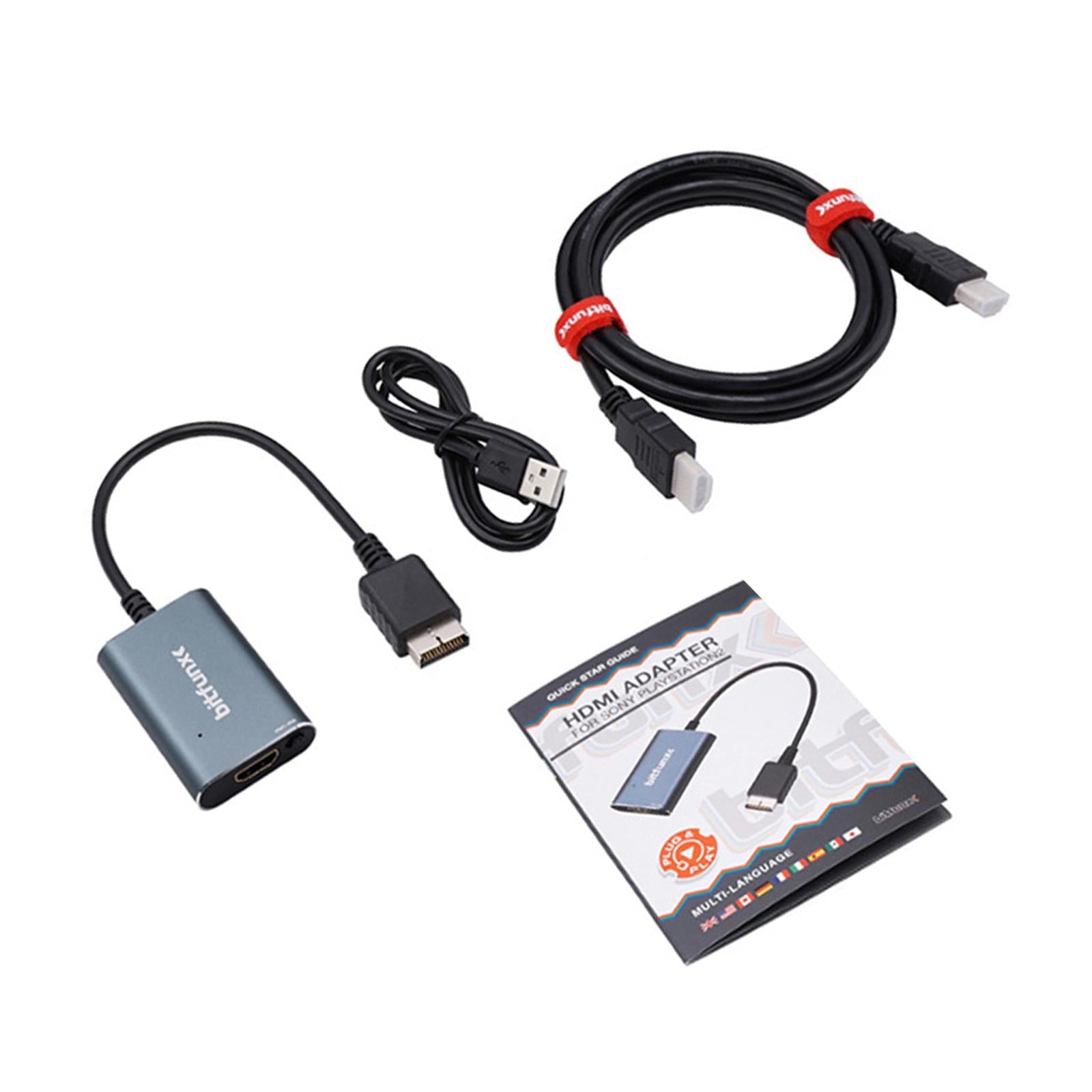 Rgb-Ypbpr to HDMI Converter RGB/Component Switch Simple for PS2 Outputs