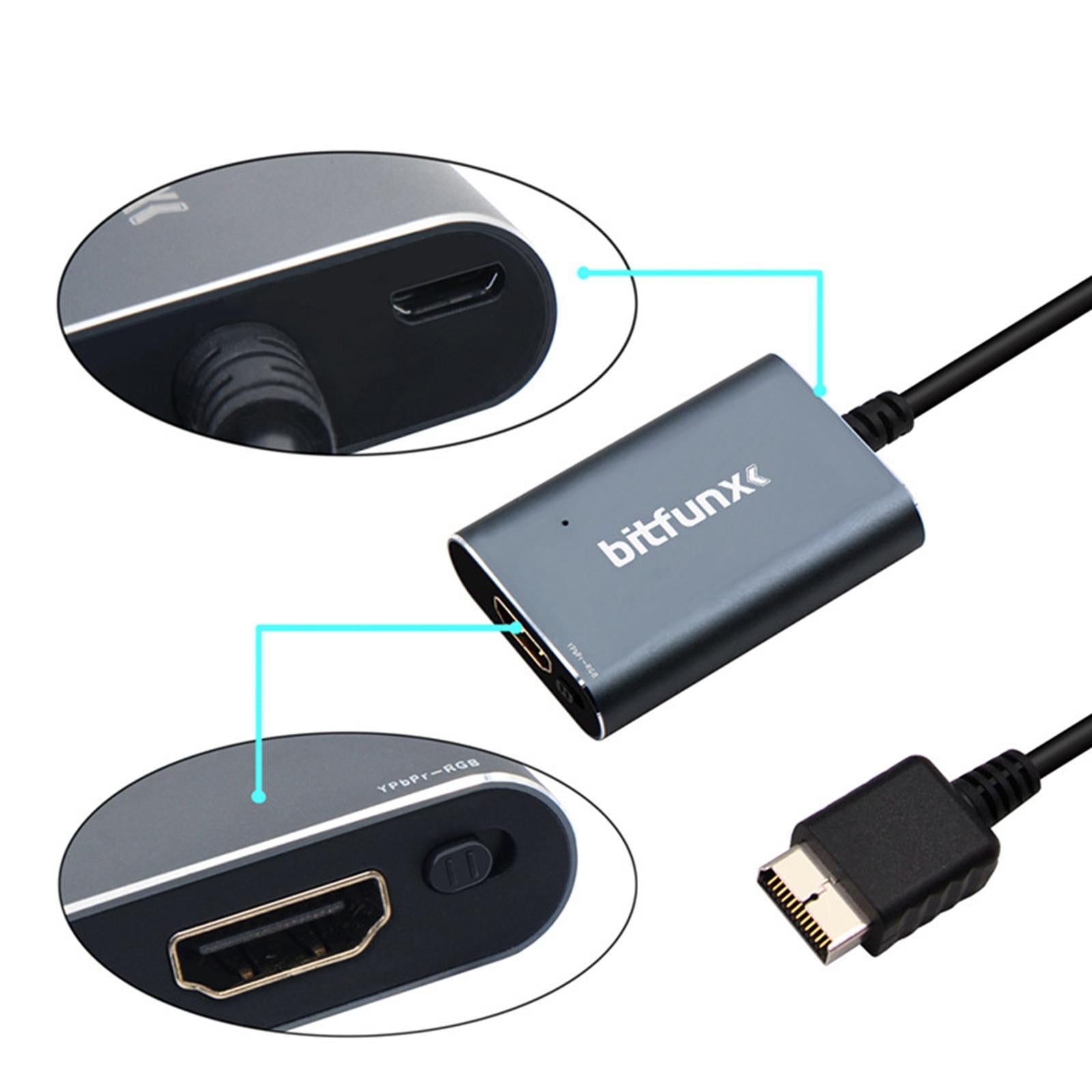 Rgb-Ypbpr to HDMI Converter RGB/Component Switch Simple for PS2 Outputs