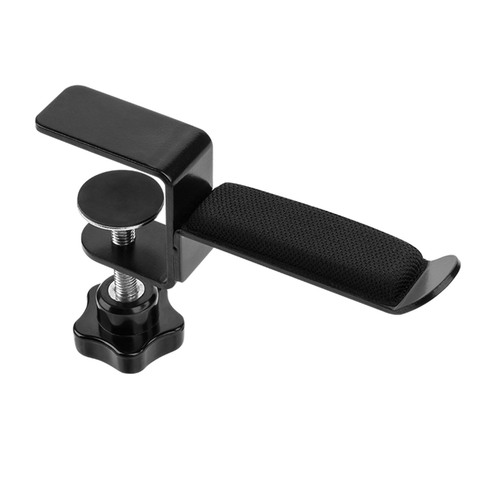 Under Desk Headset Stand with Adjustable Screw Save Space for Office Desktop with Pad