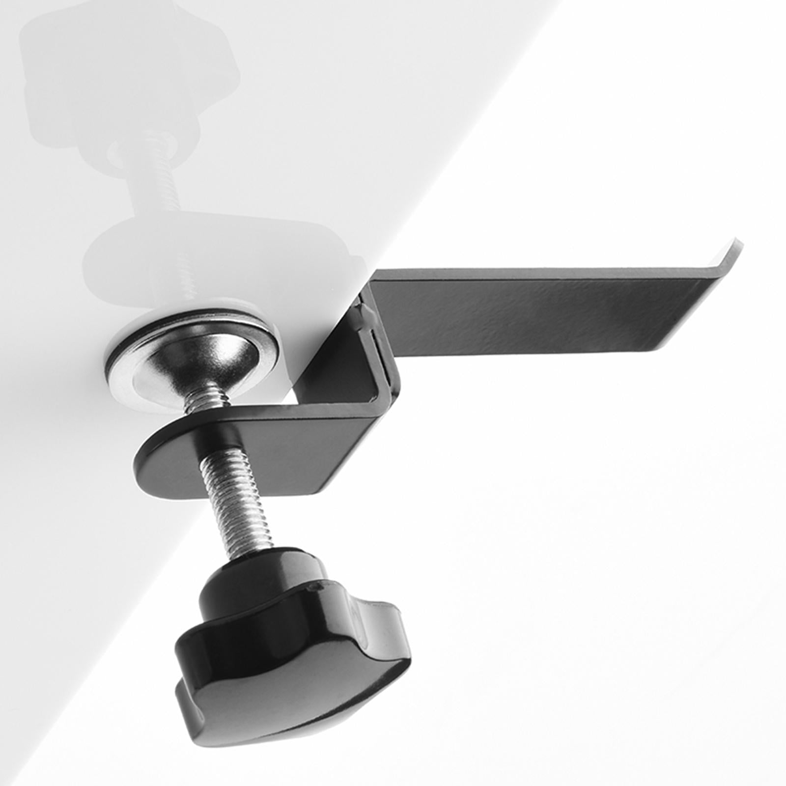 Under Desk Headset Stand with Adjustable Screw Save Space for Office Desktop with Pad