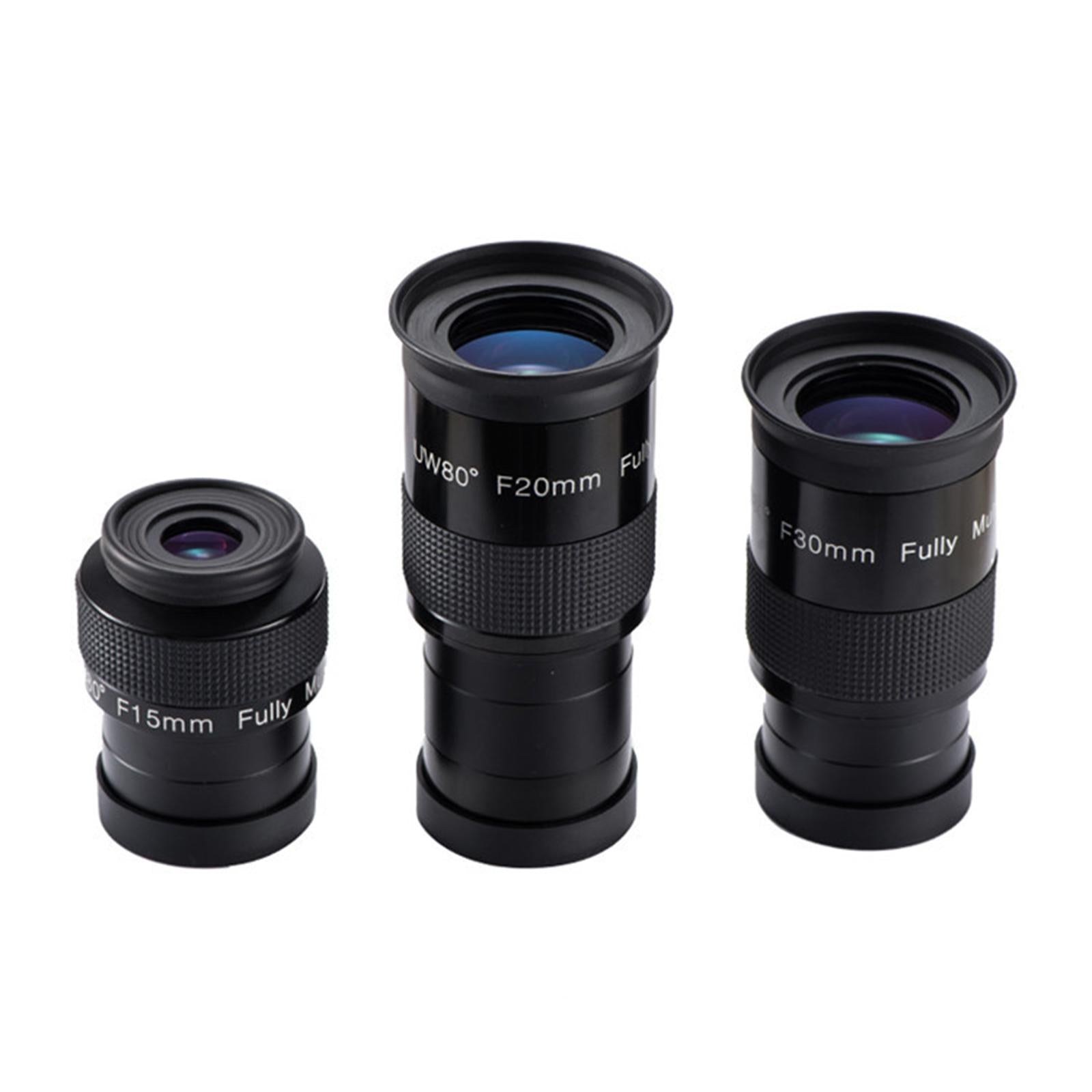 2 Eyepiece Fmc Lens Fully Multi-Coated Angle 80 for Astro Telescope UW15mm"