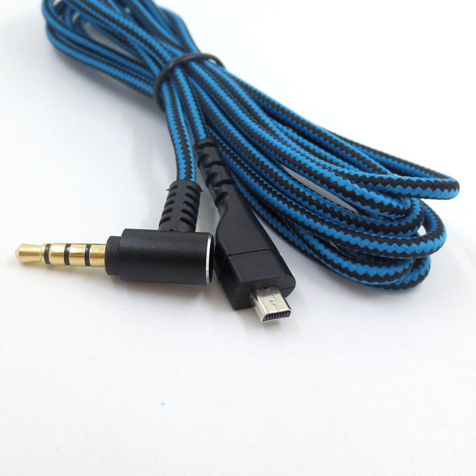 Stereo Audio Auxiliary Cable Adapter for Arctis 3 5 7 Speakers Amplifier A
