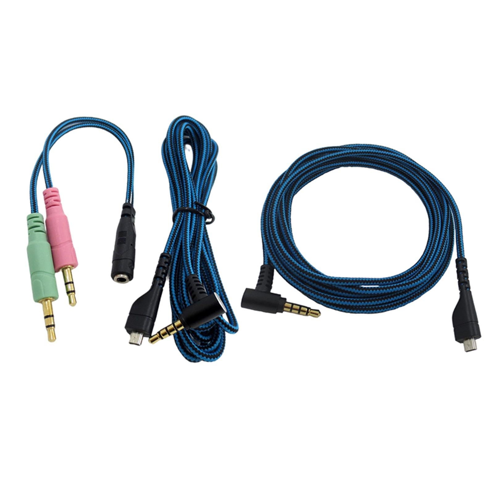 Stereo Audio Auxiliary Cable Adapter for Arctis 3 5 7 Speakers Amplifier A