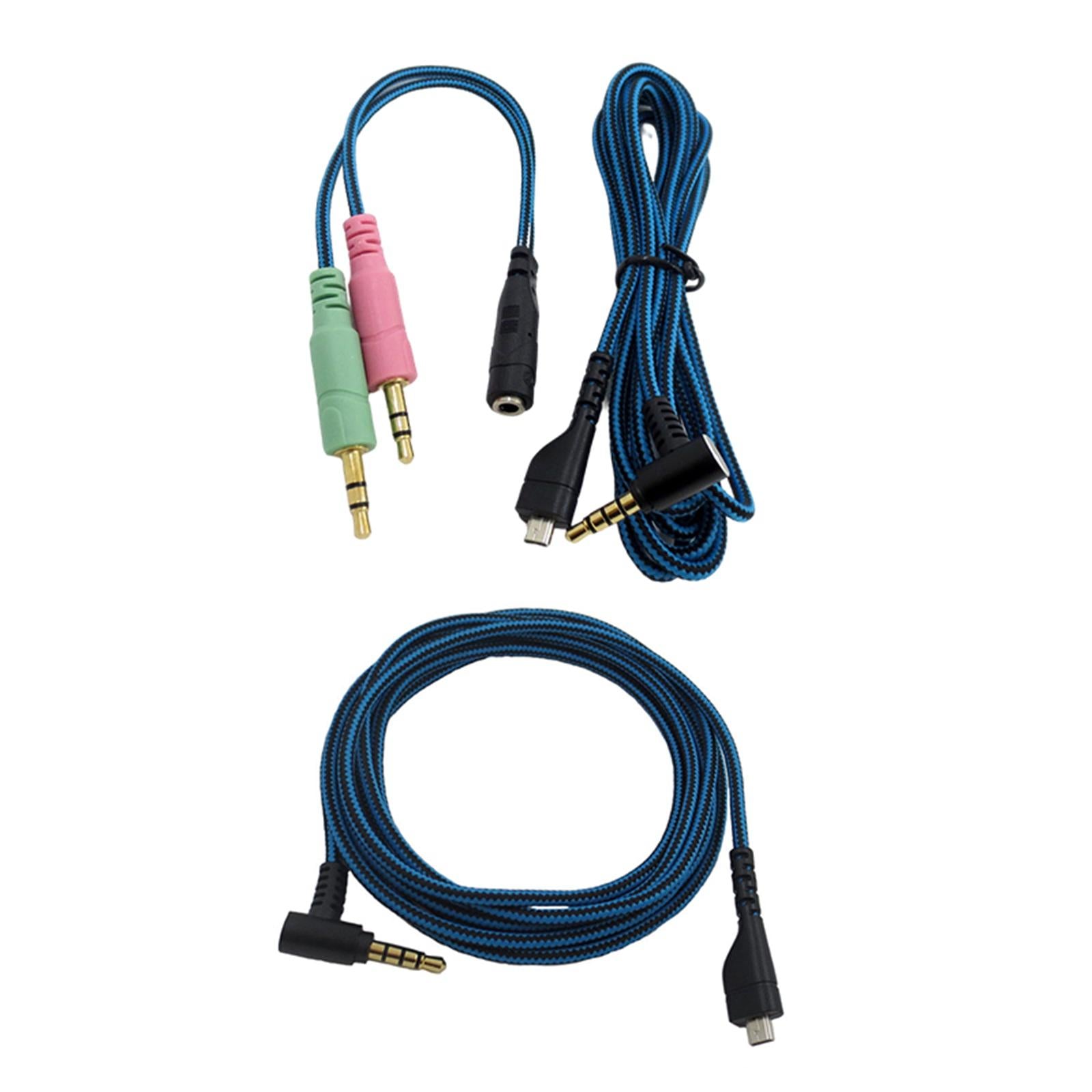 Stereo Audio Auxiliary Cable Adapter for Arctis 3 5 7 Speakers Amplifier A