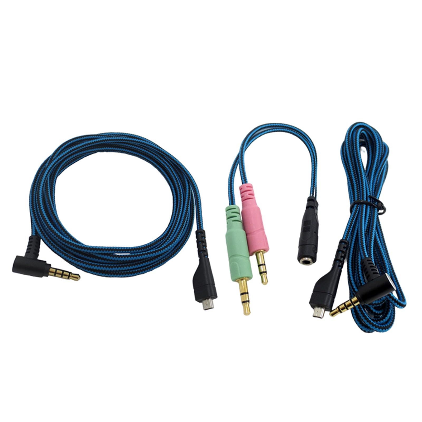 Stereo Audio Auxiliary Cable Adapter for Arctis 3 5 7 Speakers Amplifier A