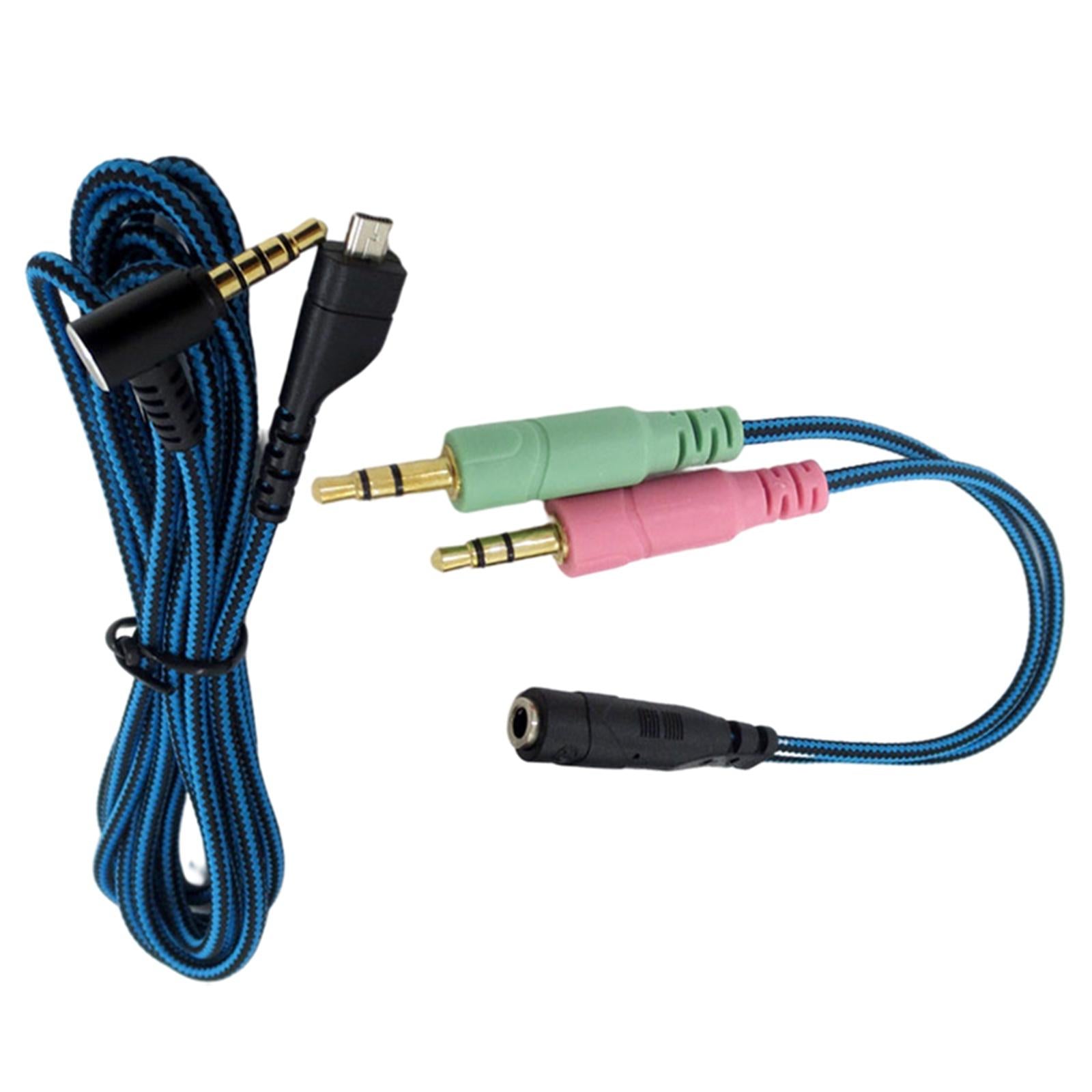 Stereo Audio Auxiliary Cable Adapter for Arctis 3 5 7 Speakers Amplifier A