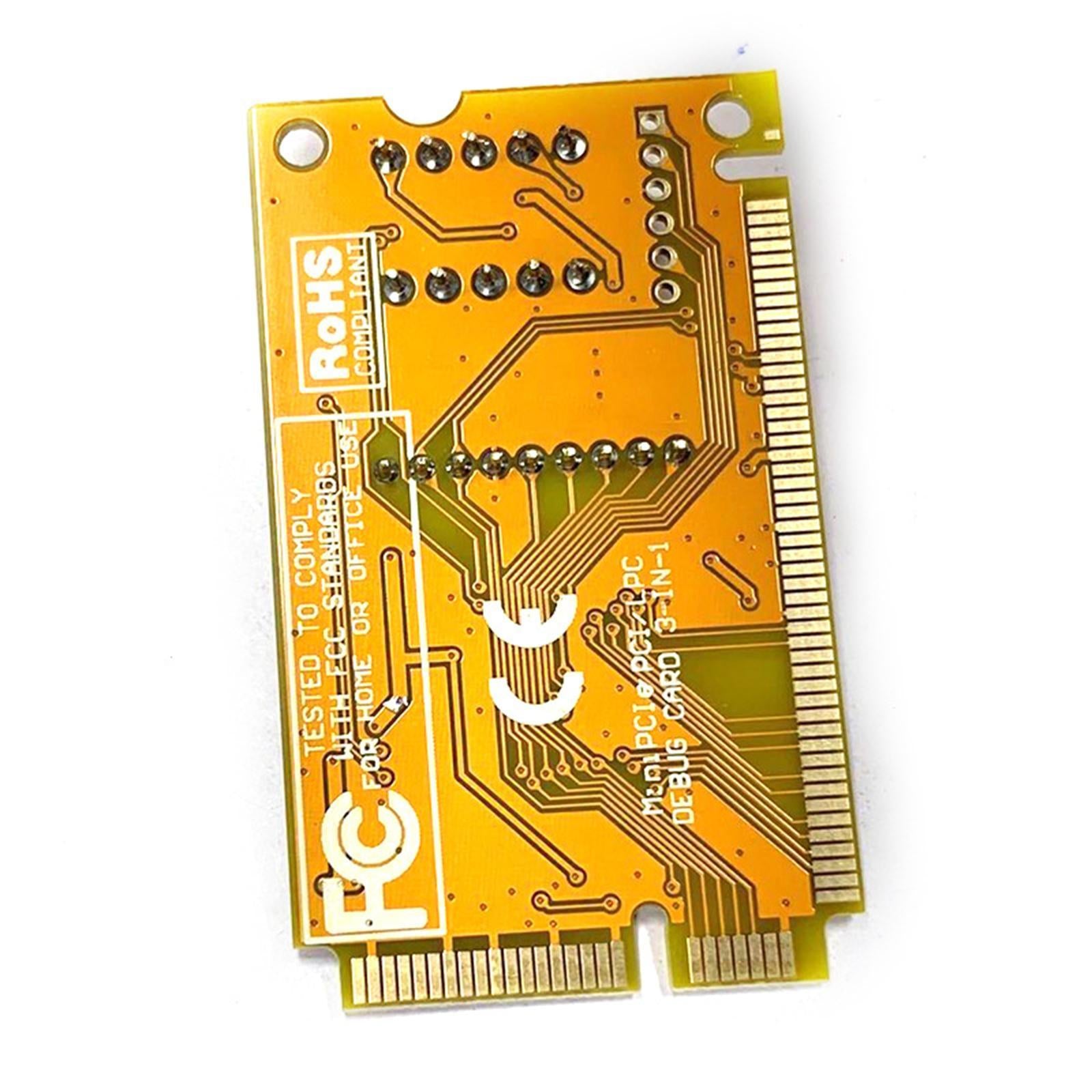 Debug Card 2-Digit PCI Pci-E Lpc Bus Interface Mini USB for Notebook PC