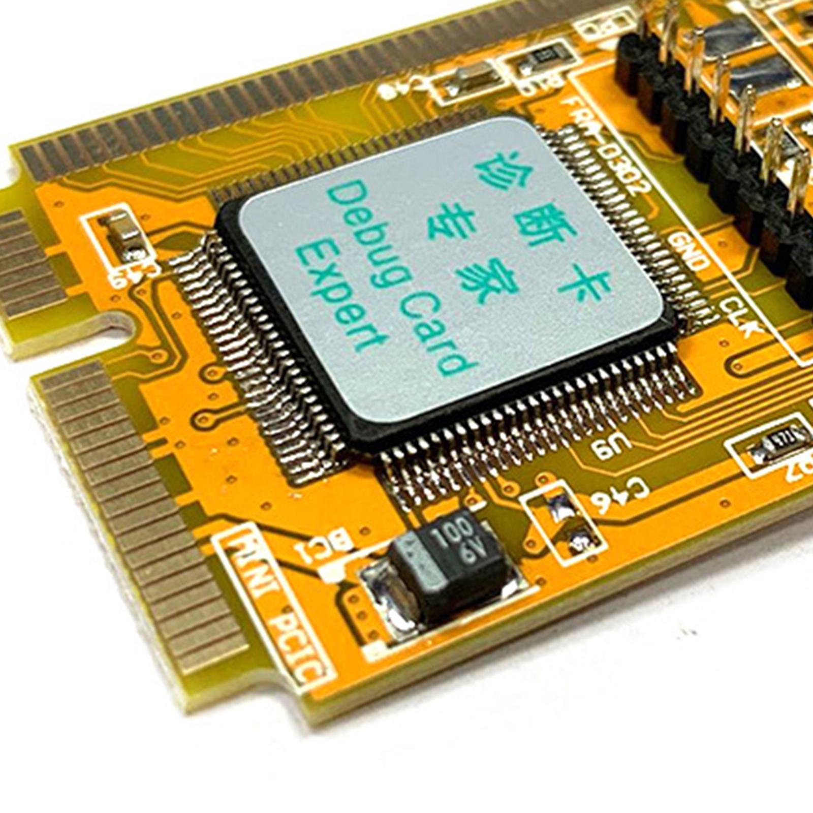 Debug Card 2-Digit PCI Pci-E Lpc Bus Interface Mini USB for Notebook PC