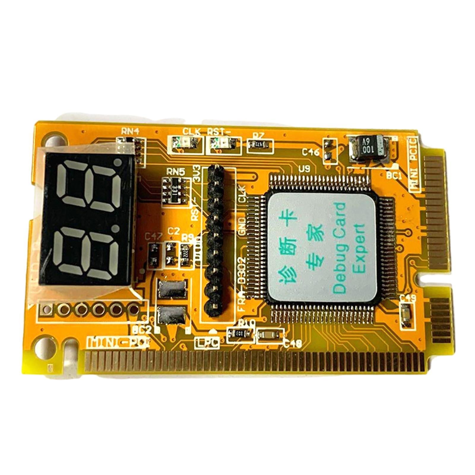 Debug Card 2-Digit PCI Pci-E Lpc Bus Interface Mini USB for Notebook PC