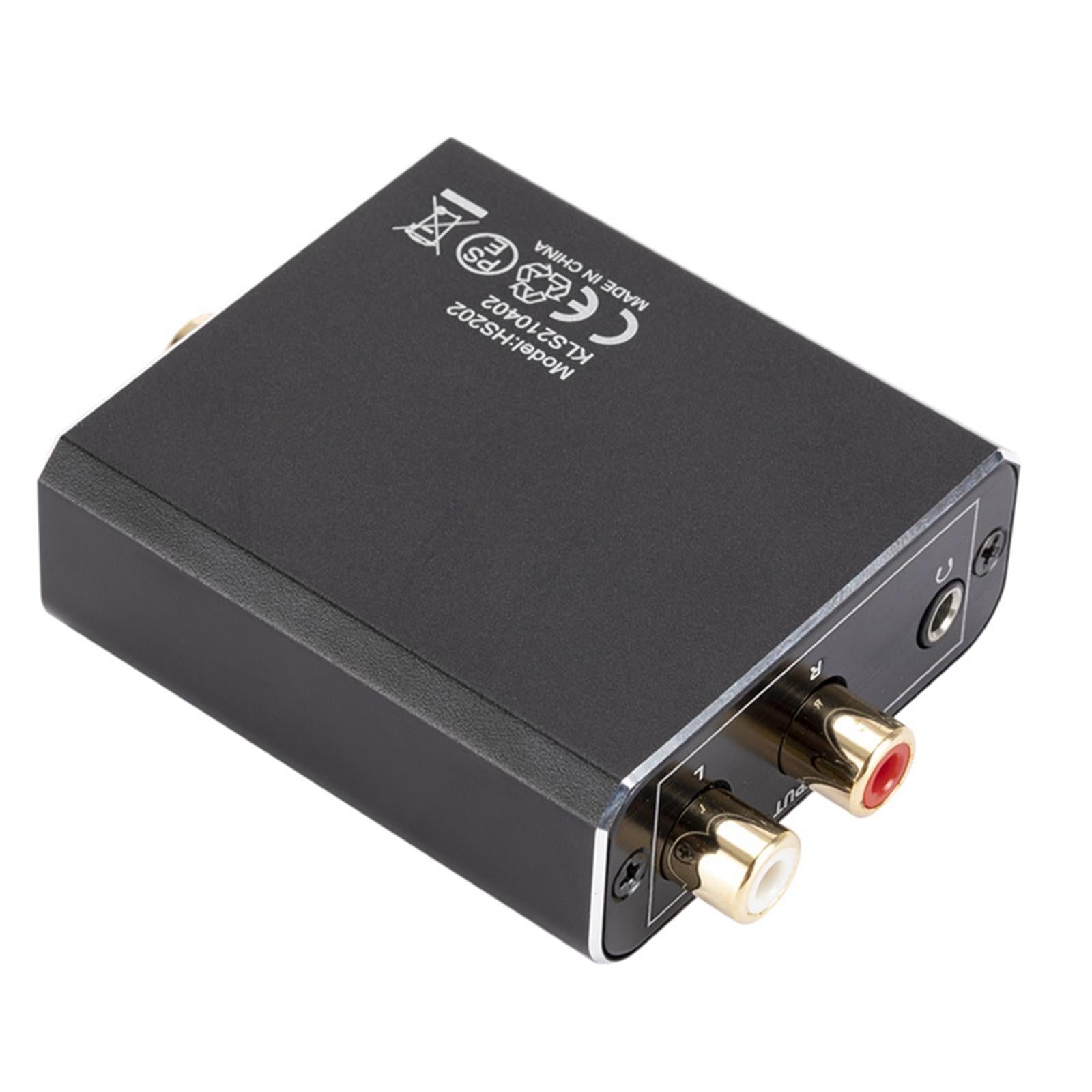 Digital to Analog Audio Converter 192 KHz RCA L/R Aluminum Home Cinema