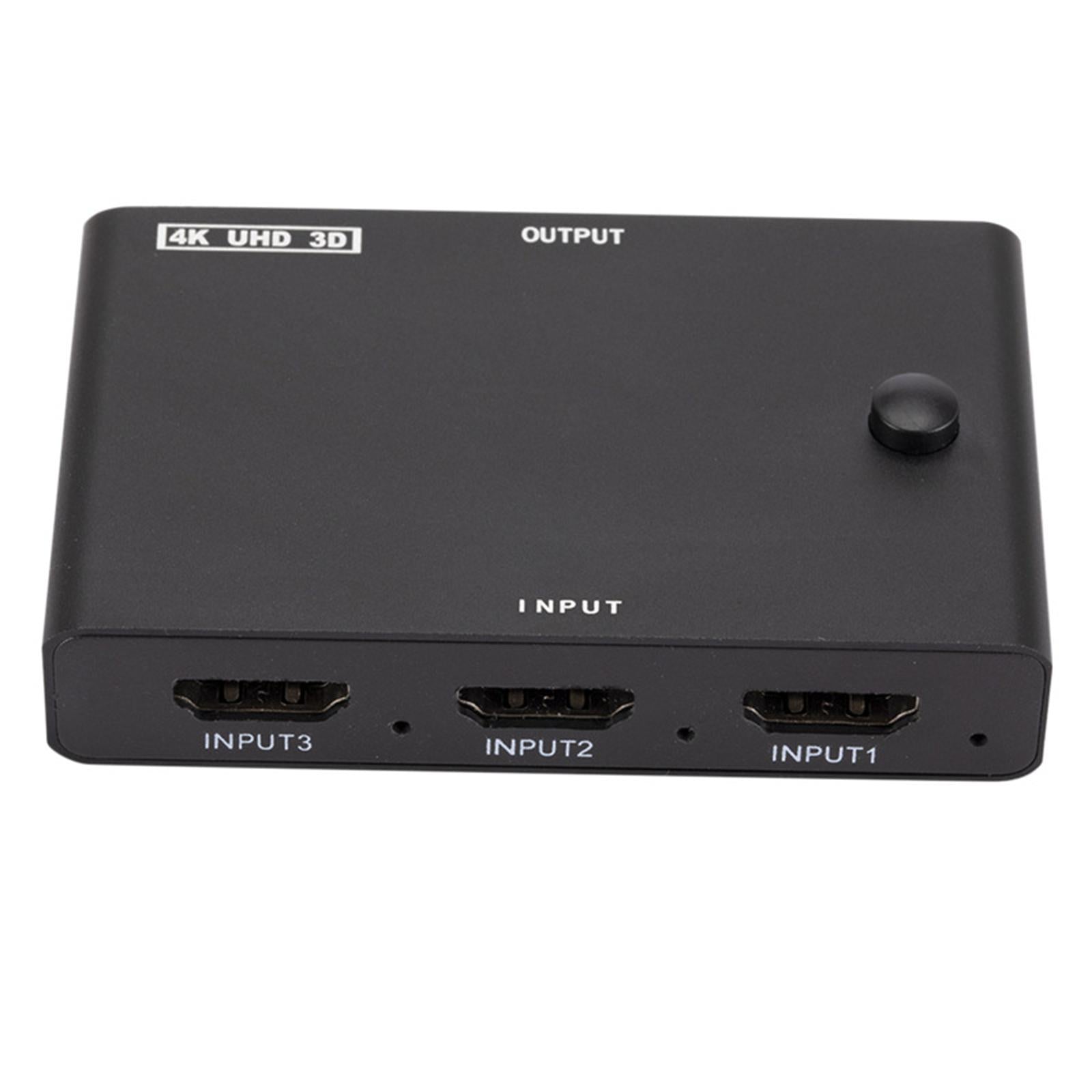 3 in 1 Out HDMI Switcher 4K 2K Fast Transmission Plug and Play for PC HDTV
