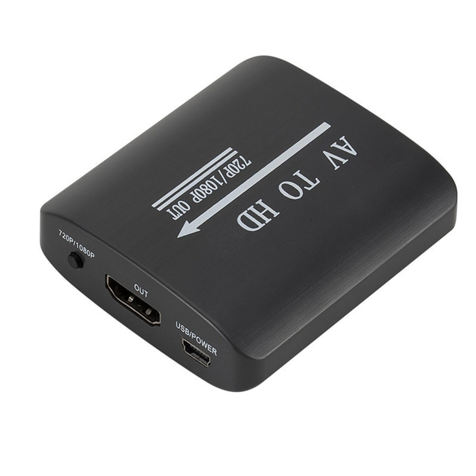 RCA to HDMI Converter Cvbs AV Composite Video Audio Adapter for Vcr Camera
