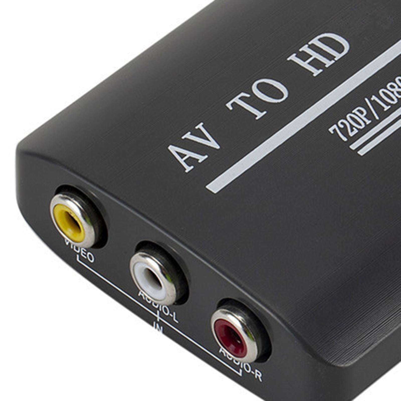 RCA to HDMI Converter Cvbs AV Composite Video Audio Adapter for Vcr Camera