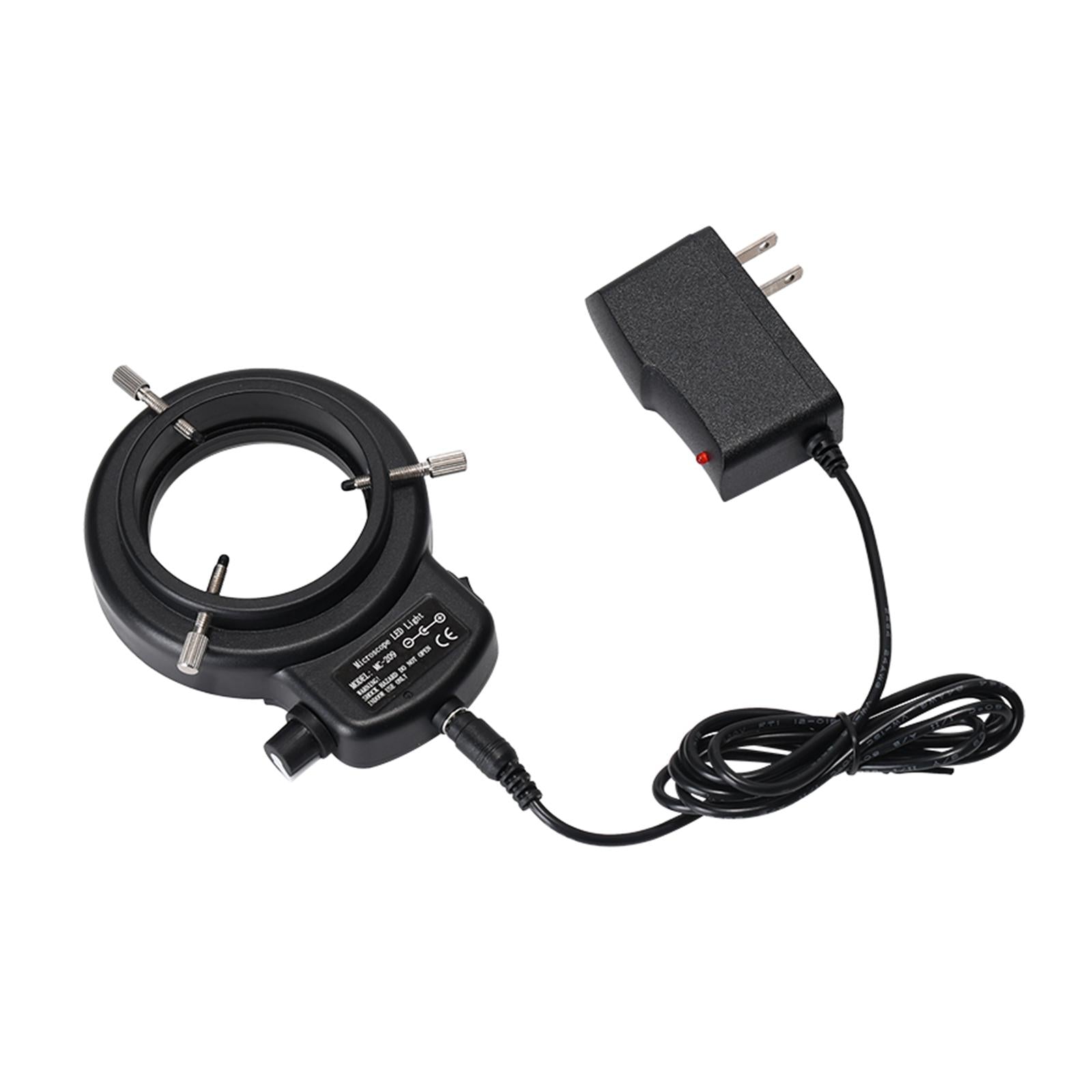 Microscope Adjustable 144 LED Ring Light Illuminator Plug-Us High Brightness