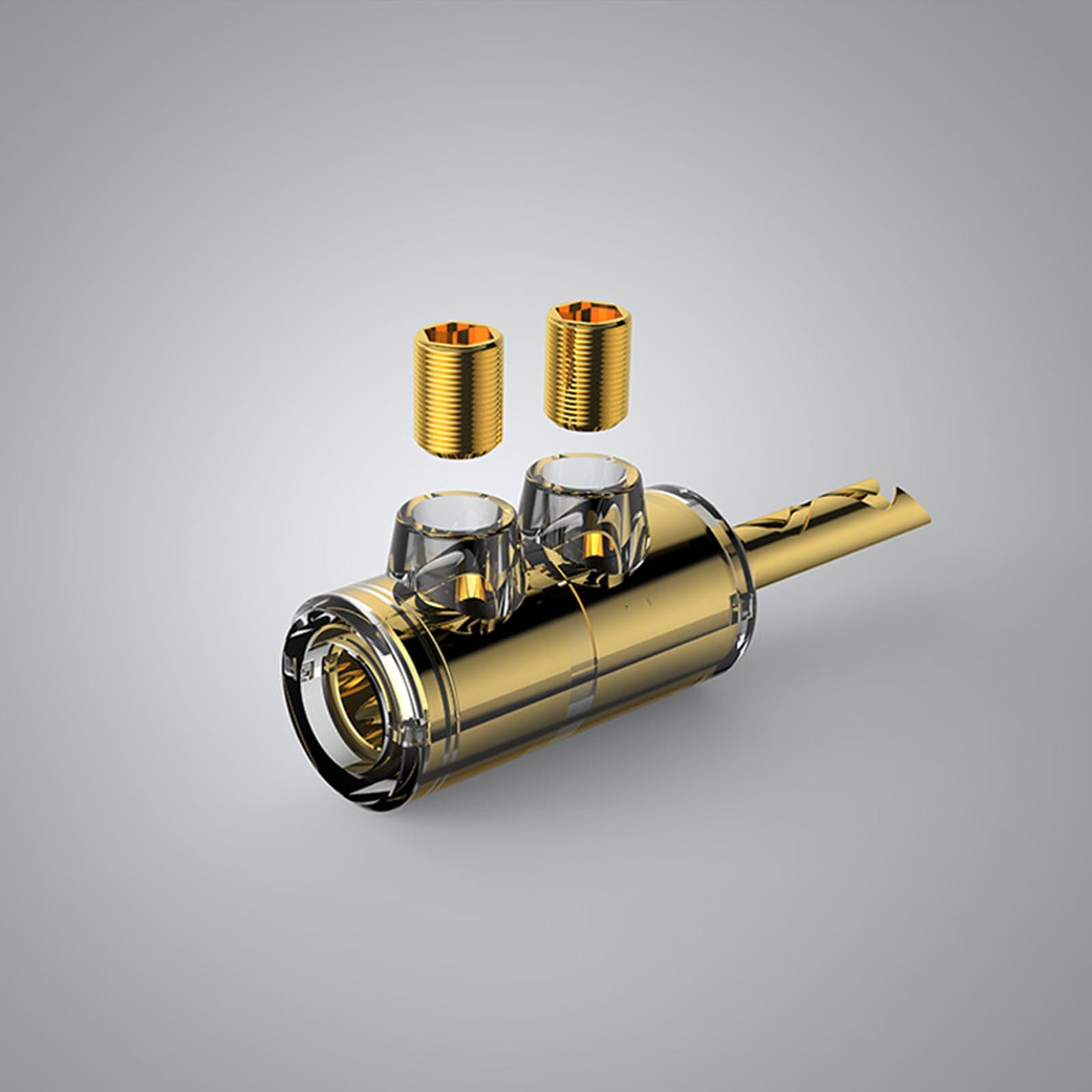 5.7mm Banana Plug Speaker Wires Screw Lock Copper Terminal Connectors B511G Gold Plated