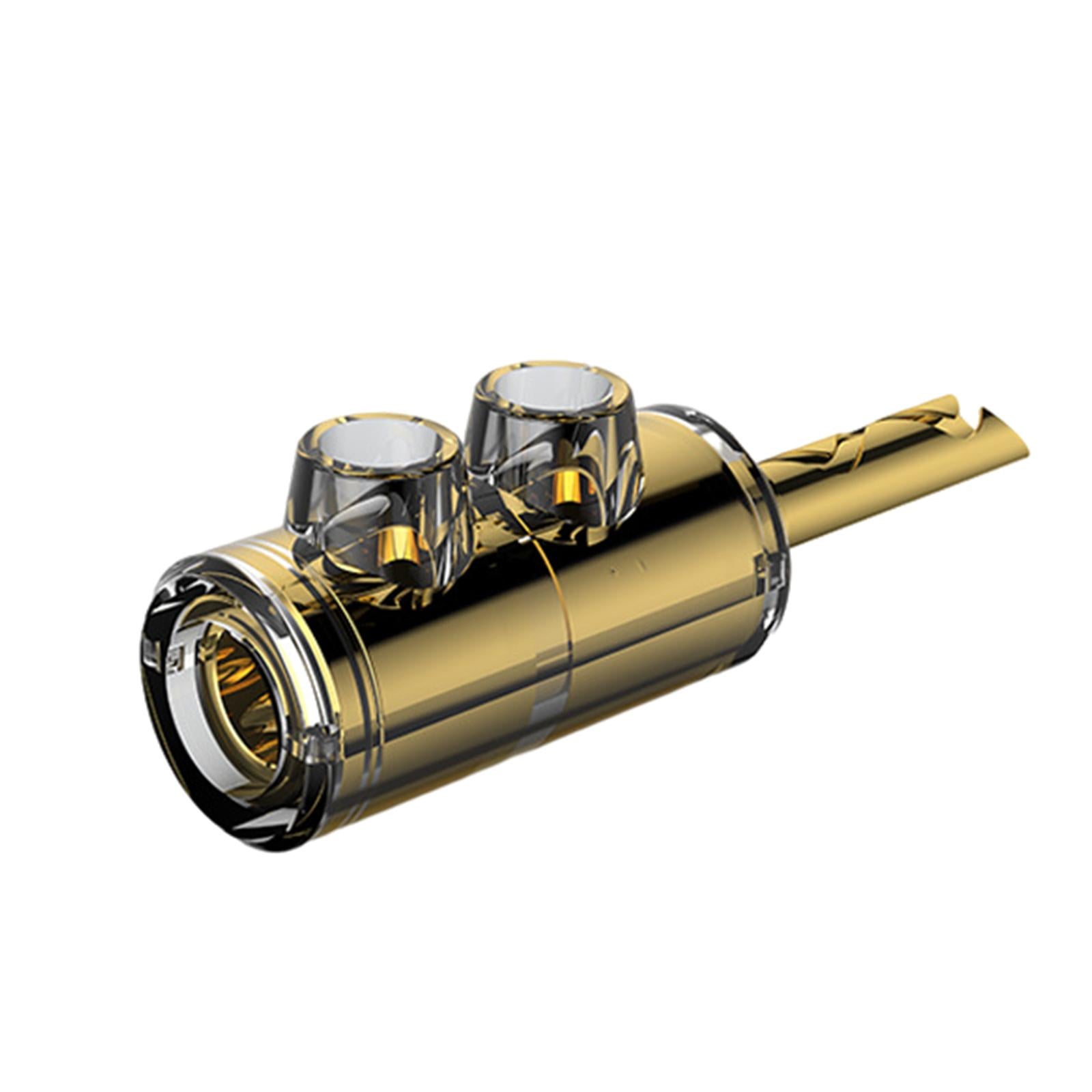 5.7mm Banana Plug Speaker Wires Screw Lock Copper Terminal Connectors B511G Gold Plated