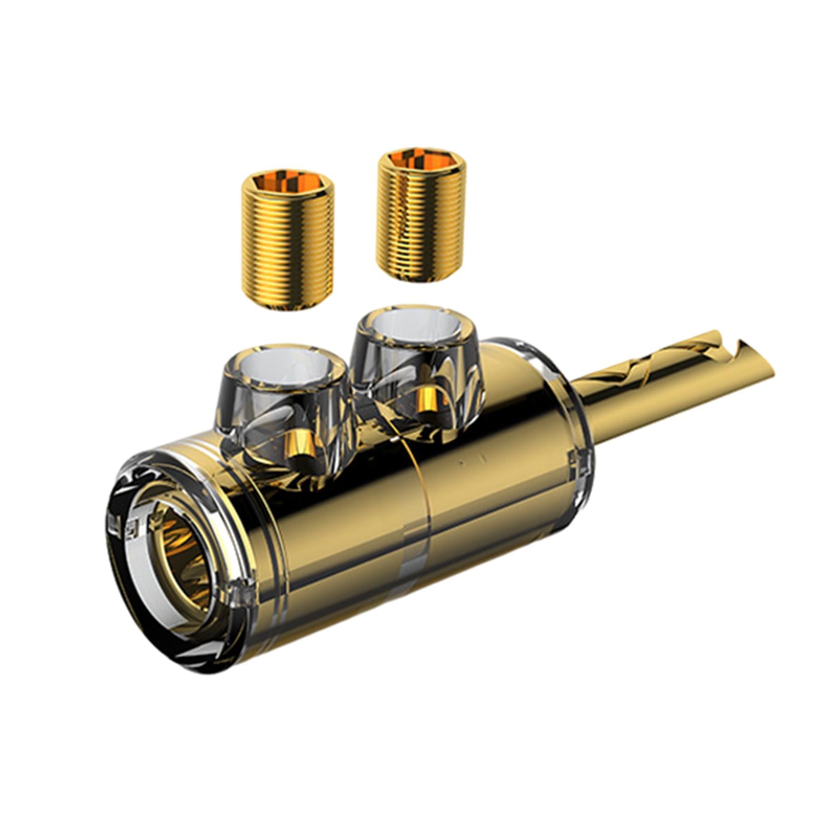 5.7mm Banana Plug Speaker Wires Screw Lock Copper Terminal Connectors B511G Gold Plated