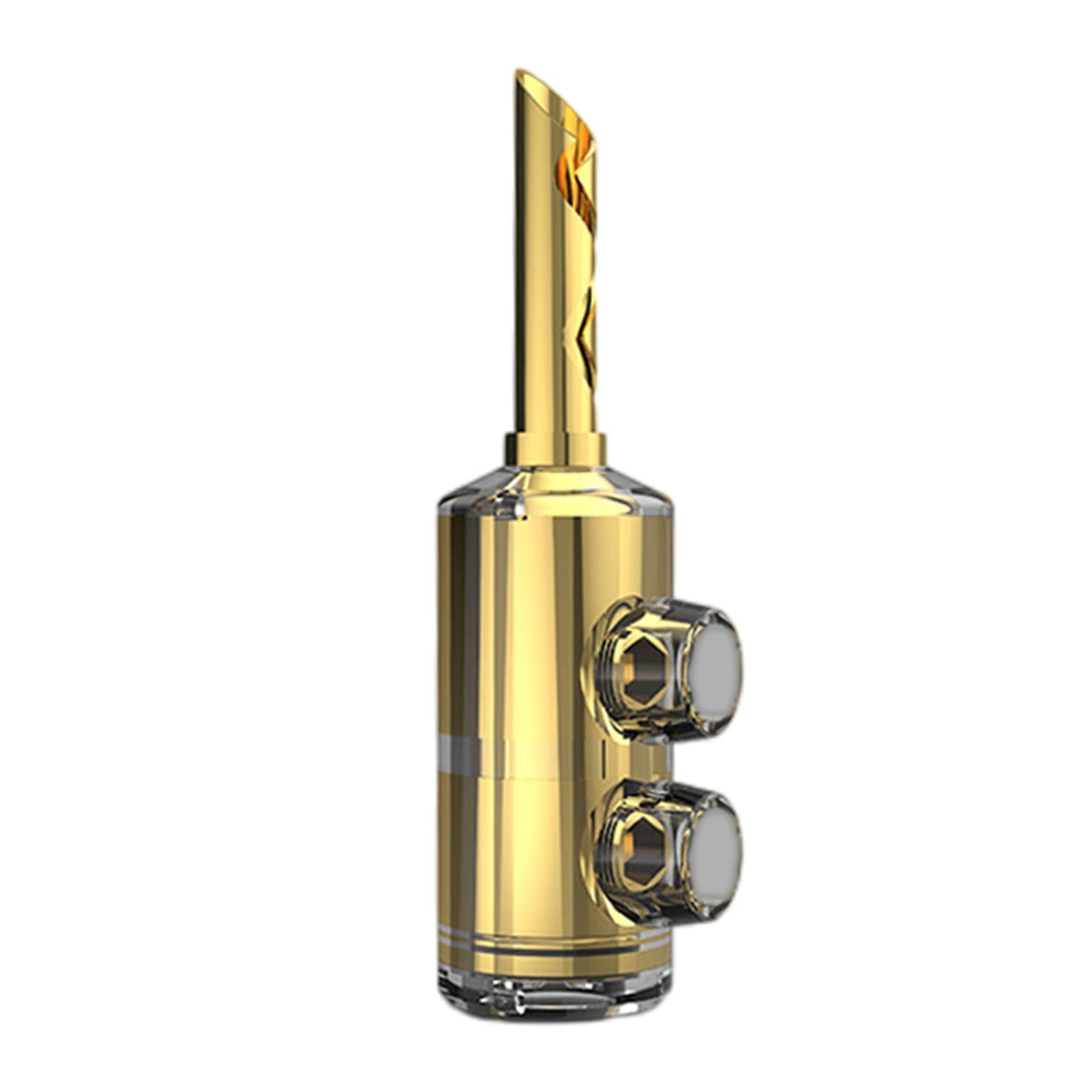 5.7mm Banana Plug Speaker Wires Screw Lock Copper Terminal Connectors B511G Gold Plated