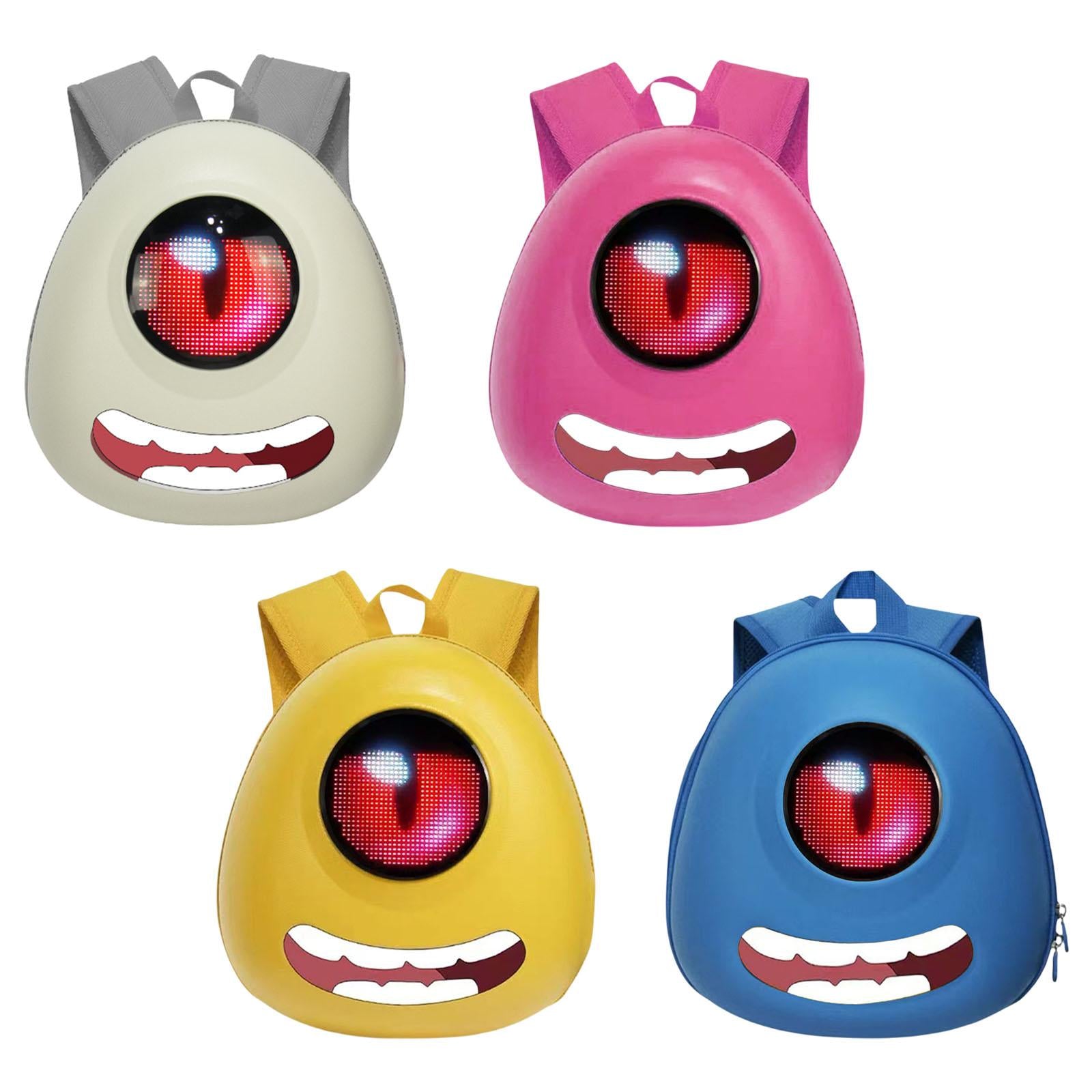 Backpack Multifunctional Bright Colors Lightweight for Children Teens Kids White